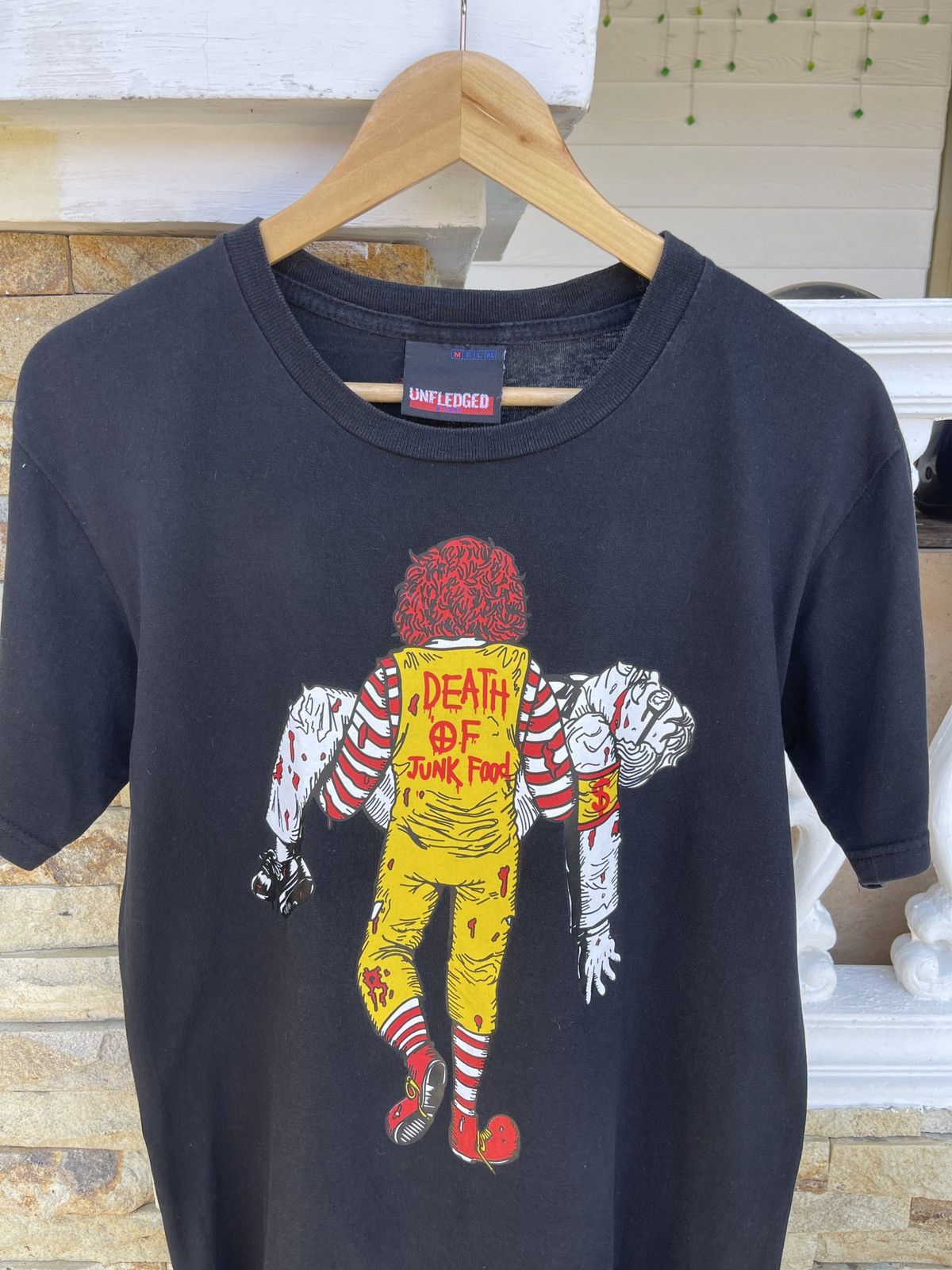 Vintage Last Drop🔥Rare🔥Vintage DEATH of JUNK FOOD McDonald inspired Size US M / EU 48-50 / 2 - 3 Thumbnail