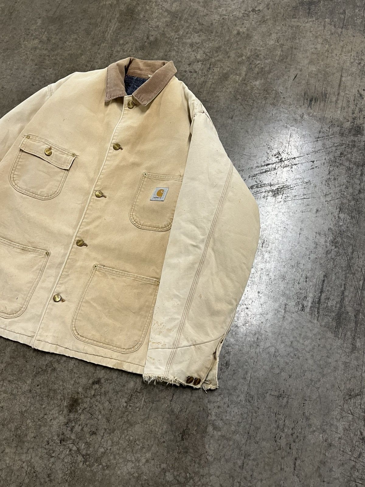 Carhartt × Vintage Carhartt chore jacket vintage blanket lined sun faded rare Size US XL / EU 56 / 4 - 8 Thumbnail