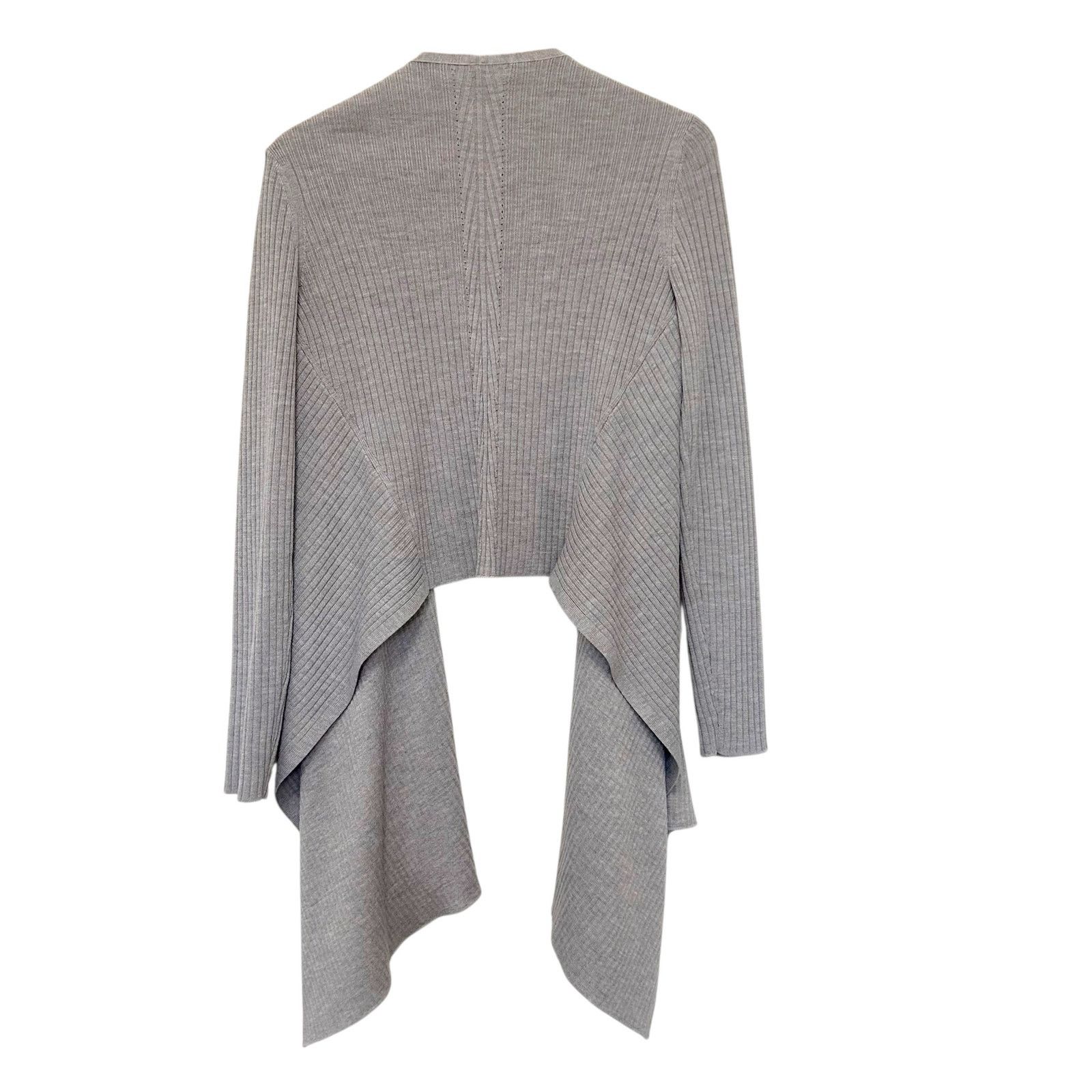 Athleta Athleta Gray Solstice Wrap Merino Wool Ribbed Cardigan Sz M Size M / US 6-8 / IT 42-44 - 5 Thumbnail
