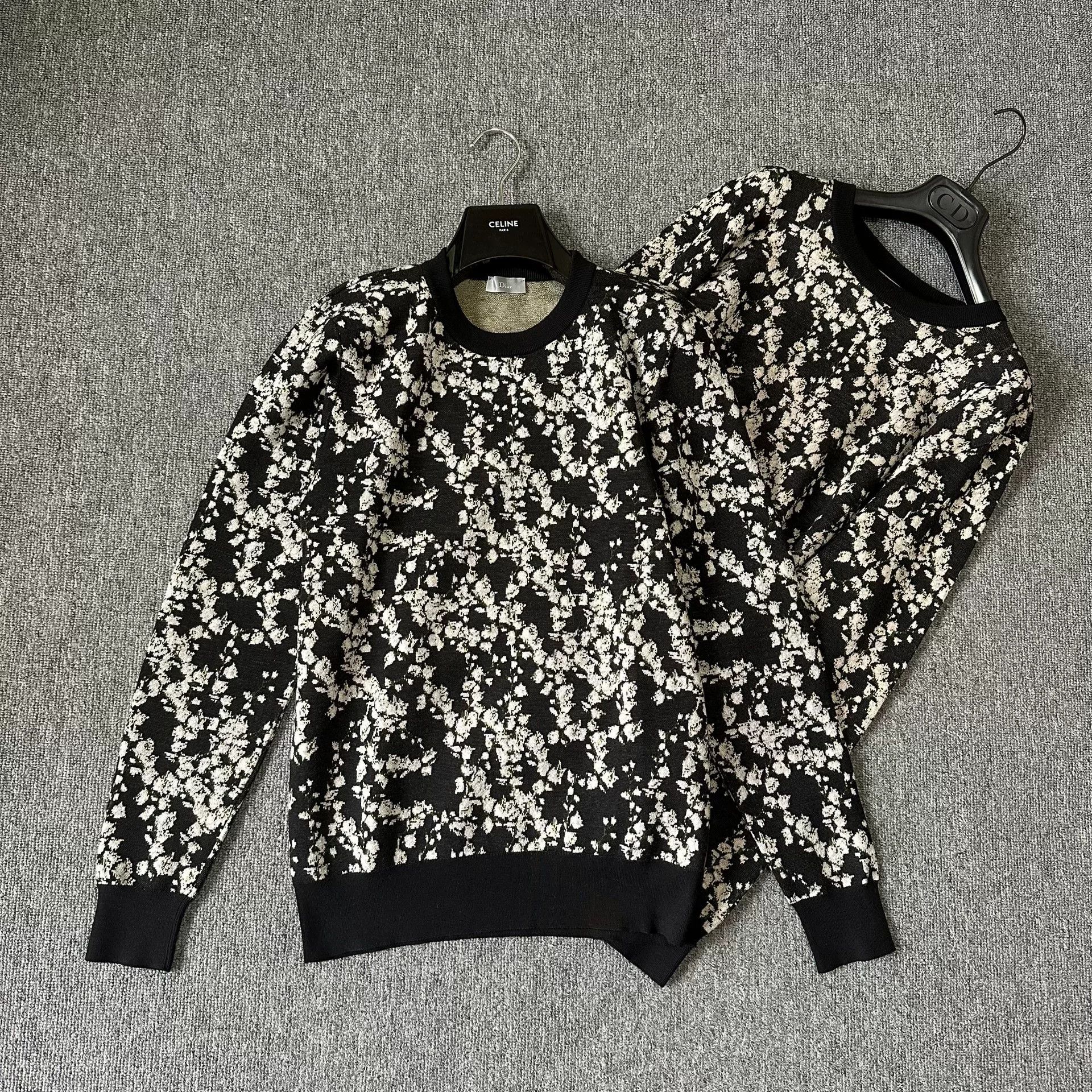 Dior dior homme 14fw floral pattern sweater Size US M / EU 48-50 / 2 - 1 Thumbnail