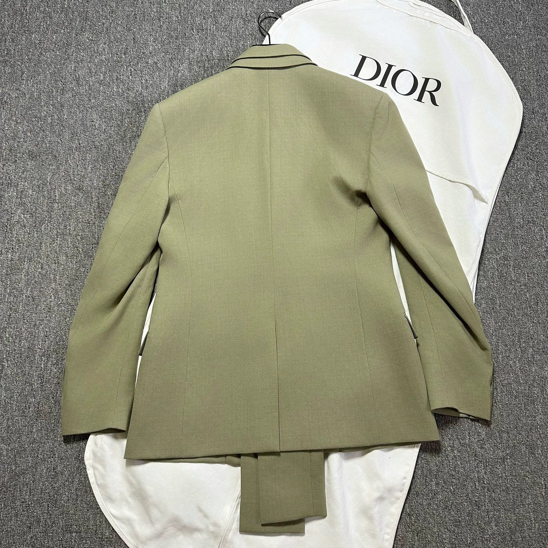 Dior Dior Man Sage Green Double-Layer Blazer Size US M / EU 48-50 / 2 - 3 Thumbnail