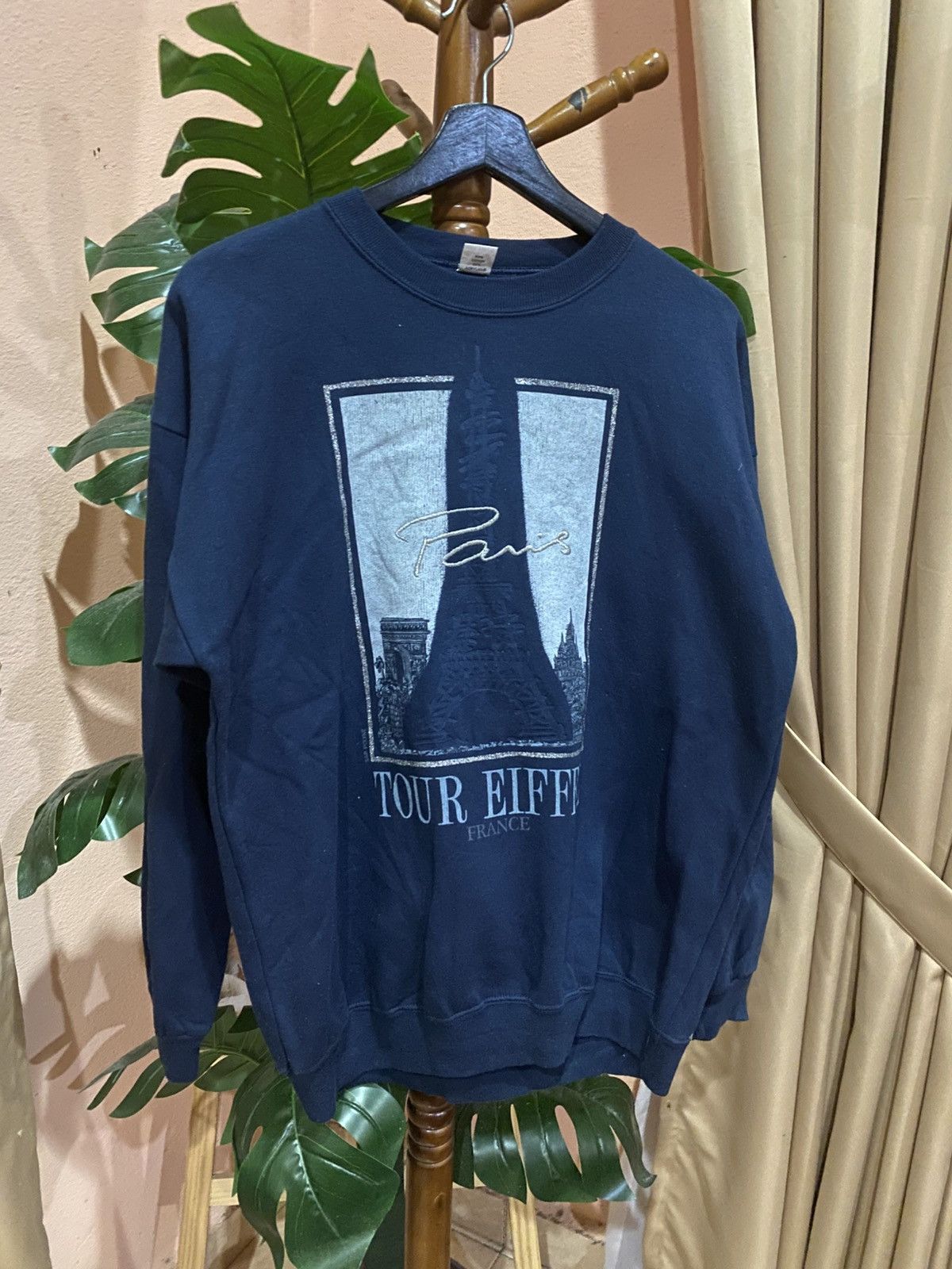 Vintage Vintage Paris Eiffel Tower Sweatshirt - Made in France Size US L / EU 52-54 / 3 - 3 Thumbnail