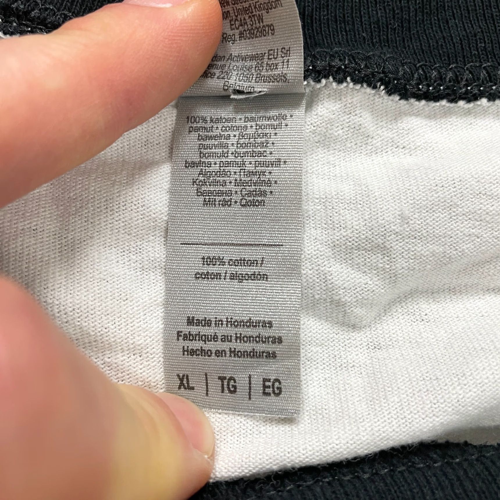 Gildan Gildan Heavy Cotton T-Shirt Mens XL White Crew Neck Raglan Sleeve Size US XL / EU 56 / 4 - 6 Thumbnail