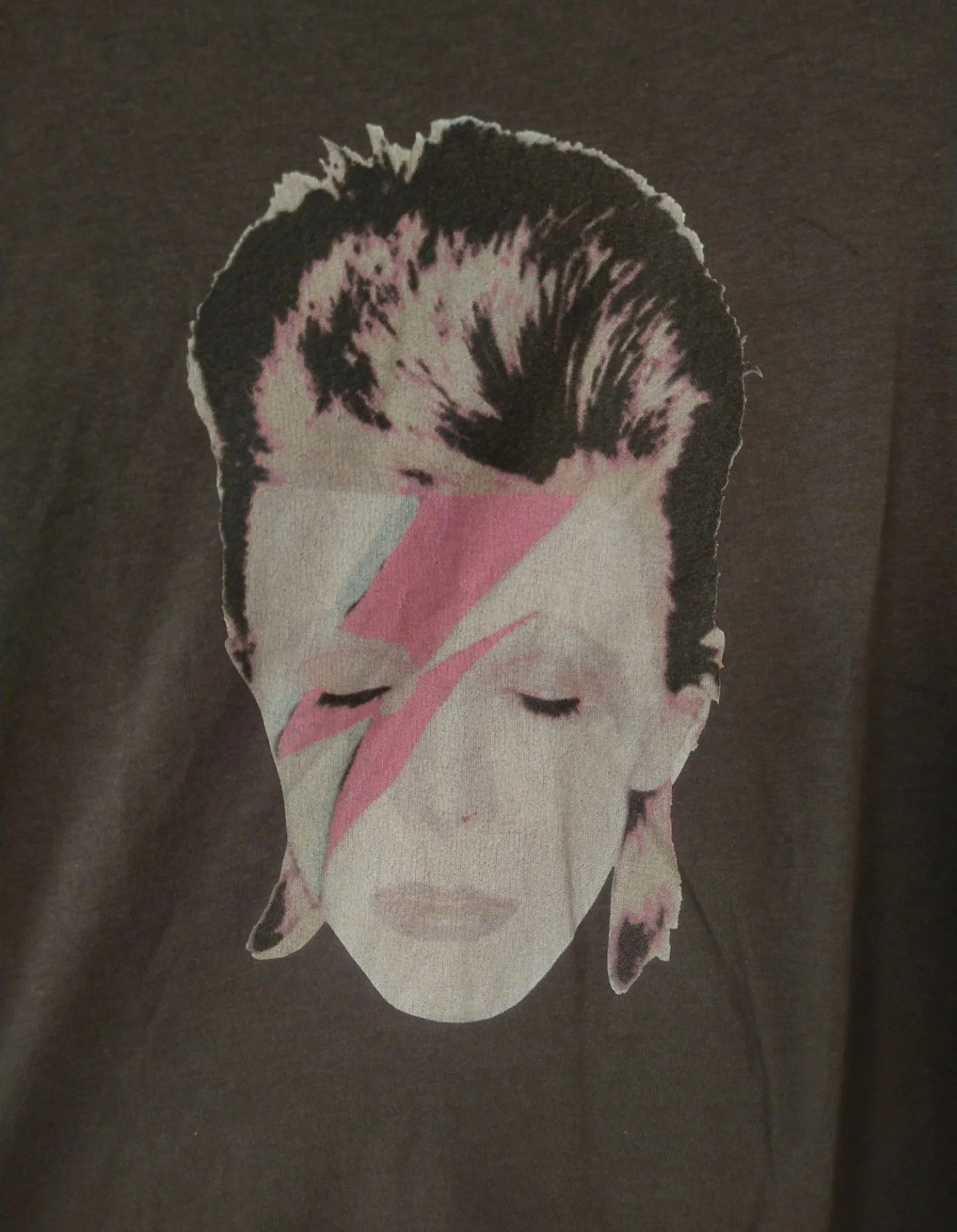 Band Tees David Bowie Face Art Woman Band Music Tee Rock Size M / US 6-8 / IT 42-44 - 2 Thumbnail