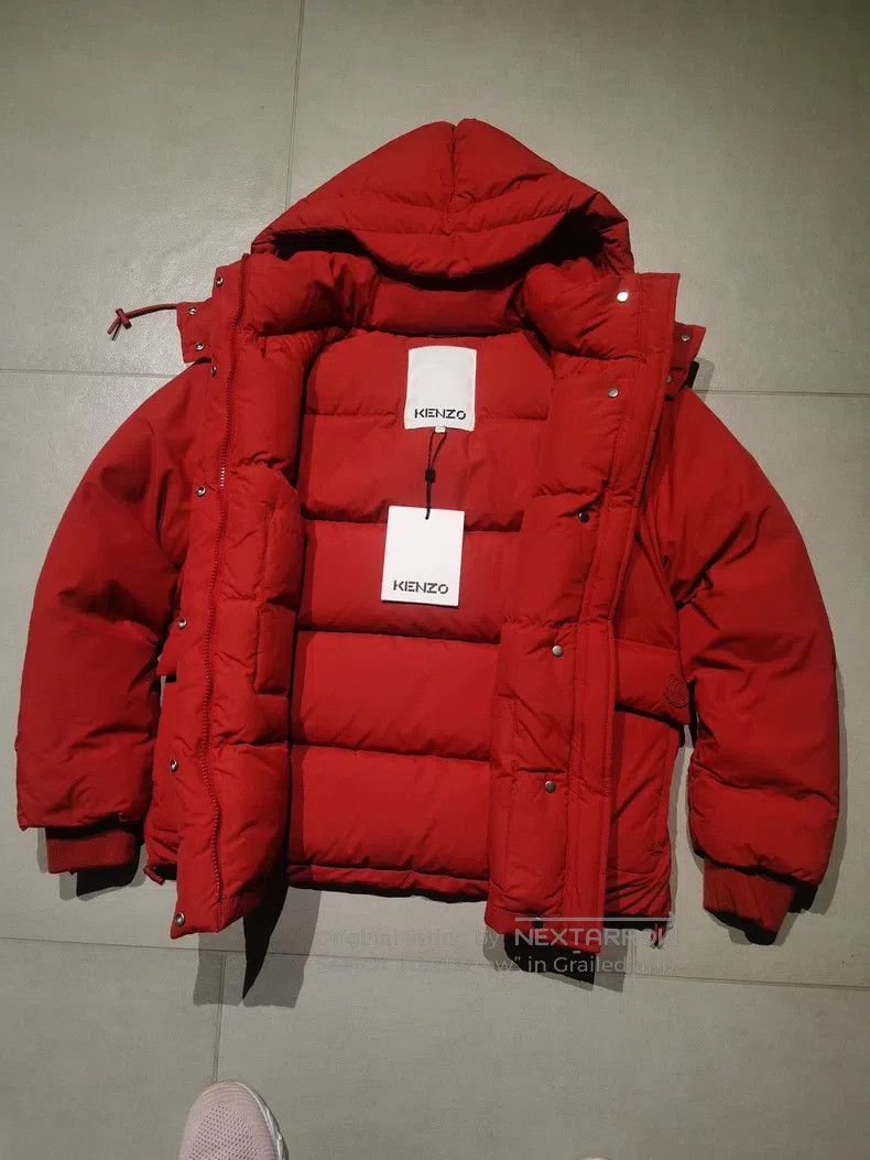 Kenzo Kenzo Women's Hooded Down Jacket - Orange Size S / US 4 / IT 40 - 6 Thumbnail