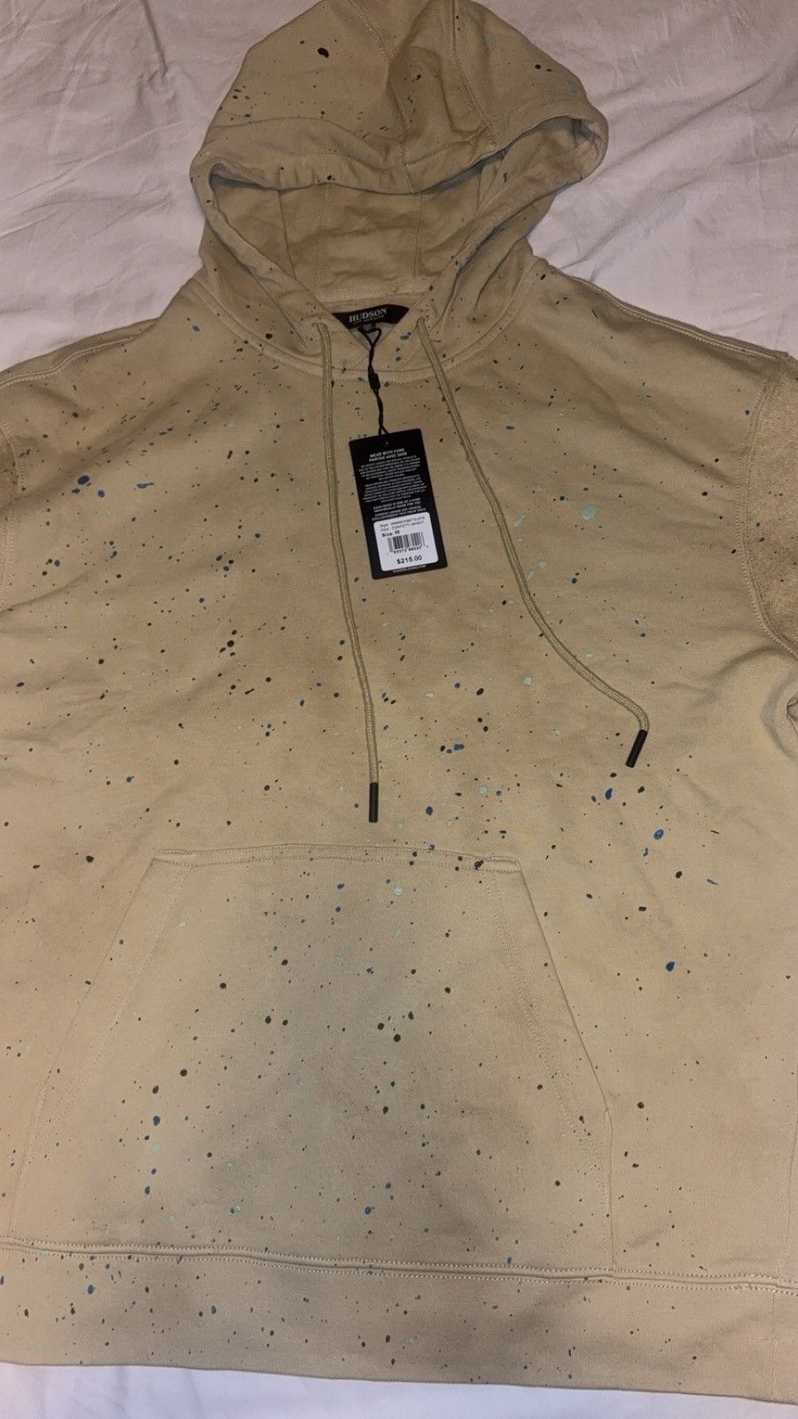 Hudson Hudson LA Moto Splatter Hoodie in Beige Size US M / EU 48-50 / 2 - 1 Thumbnail