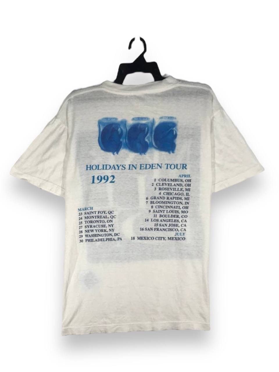 Band Tees vintage Marillion holidays in eden tour 1992 Size US L / EU 52-54 / 3 - 5 Thumbnail