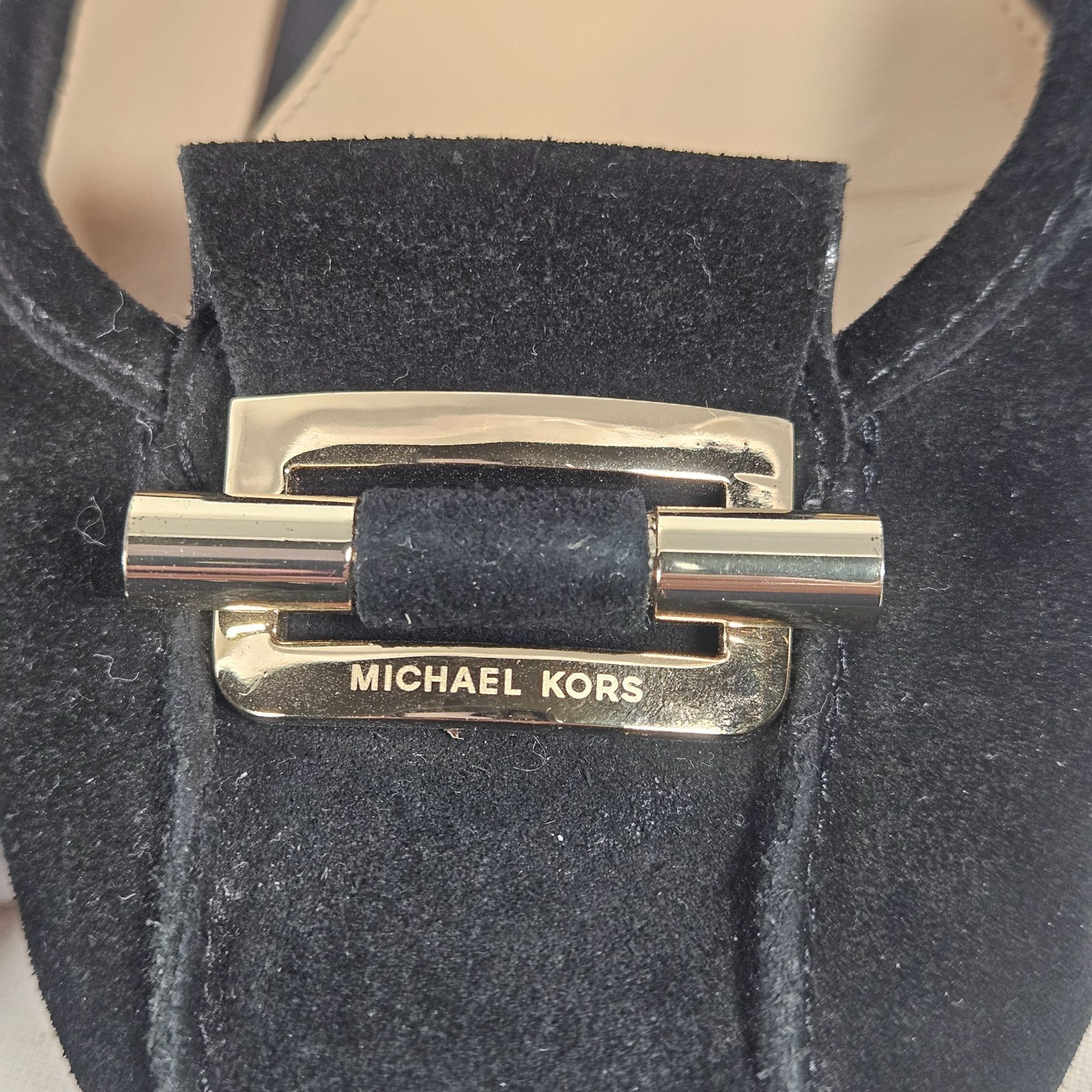 Michael Kors Michael Kors Woman's Black Suede Ballet Flats Minimalist 10M Size US 10 / IT 40 - 15 Thumbnail