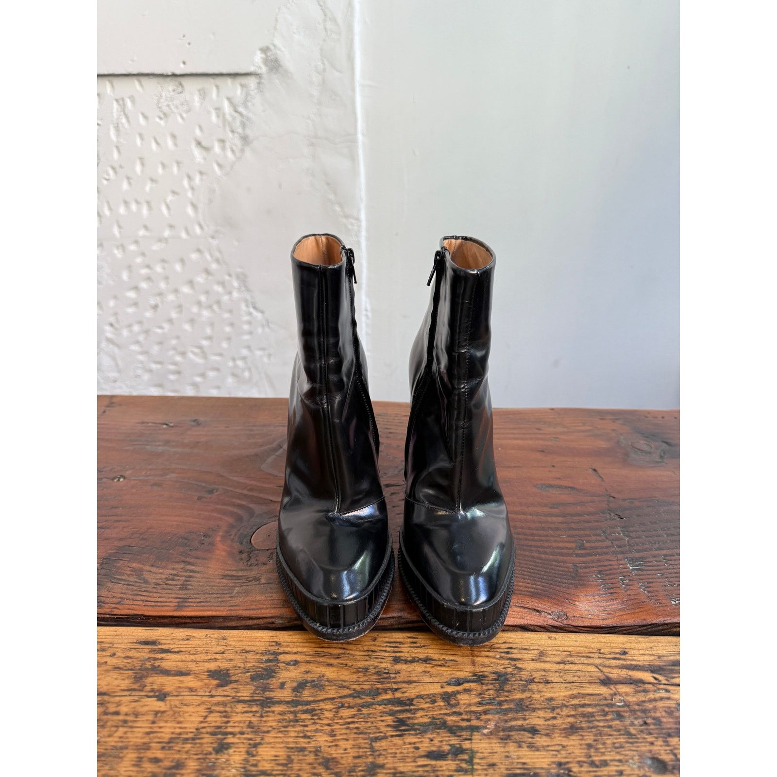 Maison Margiela Maison Margiela Purple Lucite Heel Ankle Boots Size US 7.5 / IT 37.5 - 4 Thumbnail