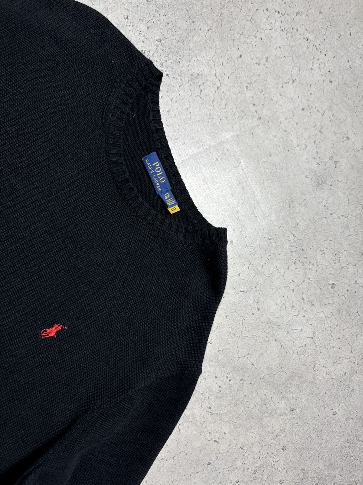Polo Ralph Lauren Polo Ralph Lauren Black Crew Neck Vintage Sweater Size US XXL / EU 58 / 5 - 4 Thumbnail