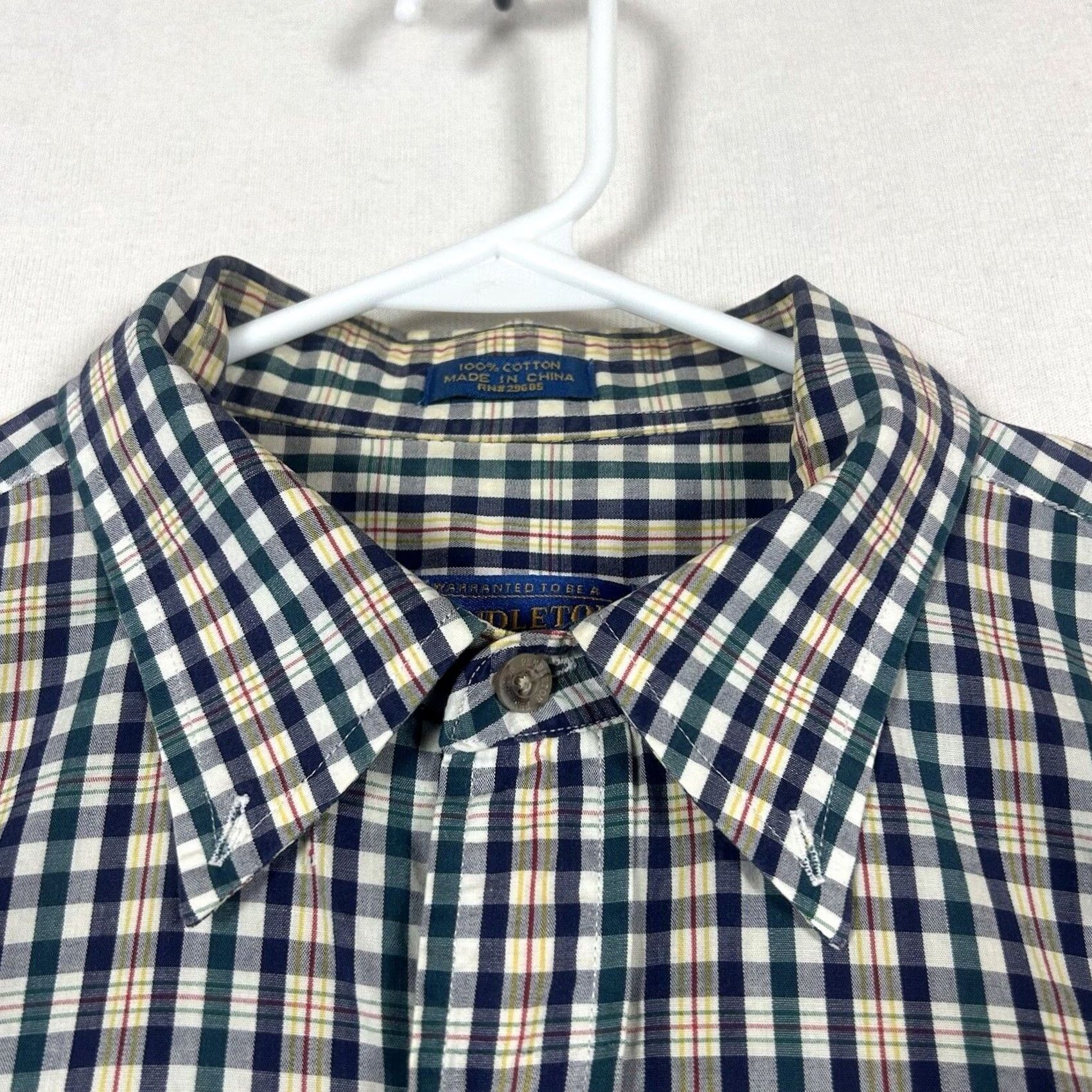 Pendleton Pendleton Plaid Button-Up Shirt Mens XL Short Sleeve Casual Cotton Size US XL / EU 56 / 4 - 5 Thumbnail