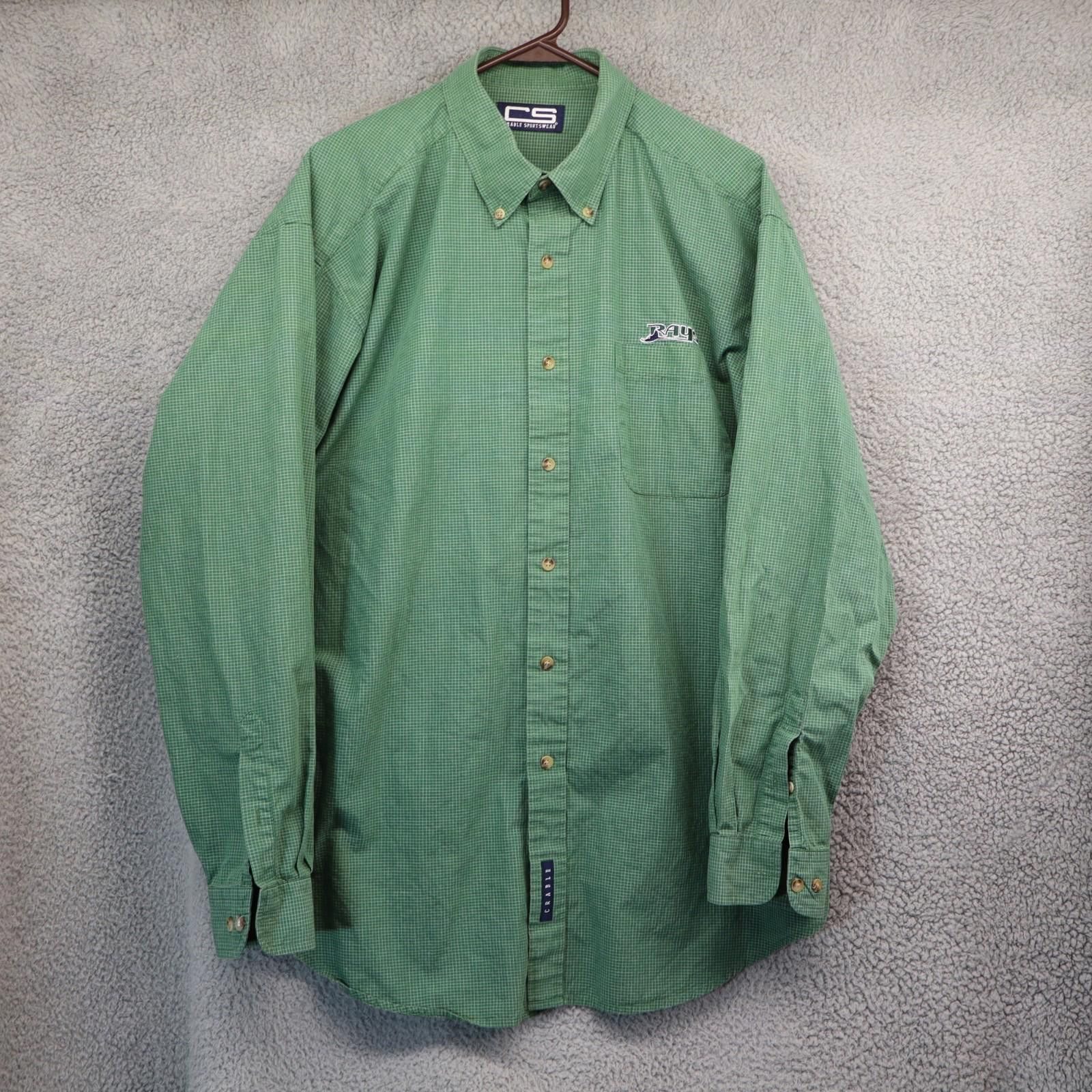 Other Crable Sportswear Button Down Tampa Bay Rays Size XL Green Size ONE SIZE - 1 Thumbnail