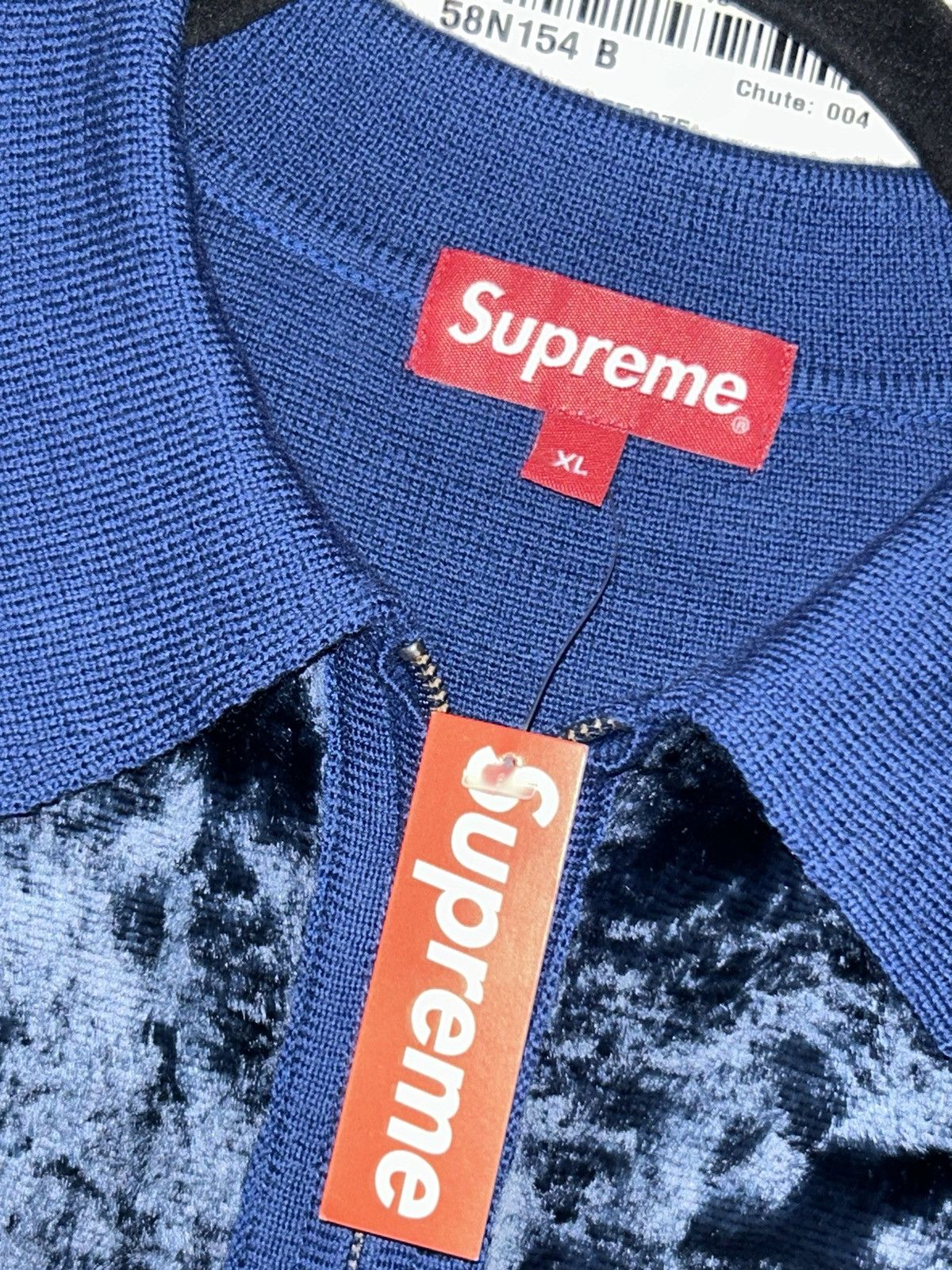 Supreme Supreme Faux Fur Zip Up Cardigan Blue FW22 size XL NEW NWT Size US XL / EU 56 / 4 - 3 Thumbnail