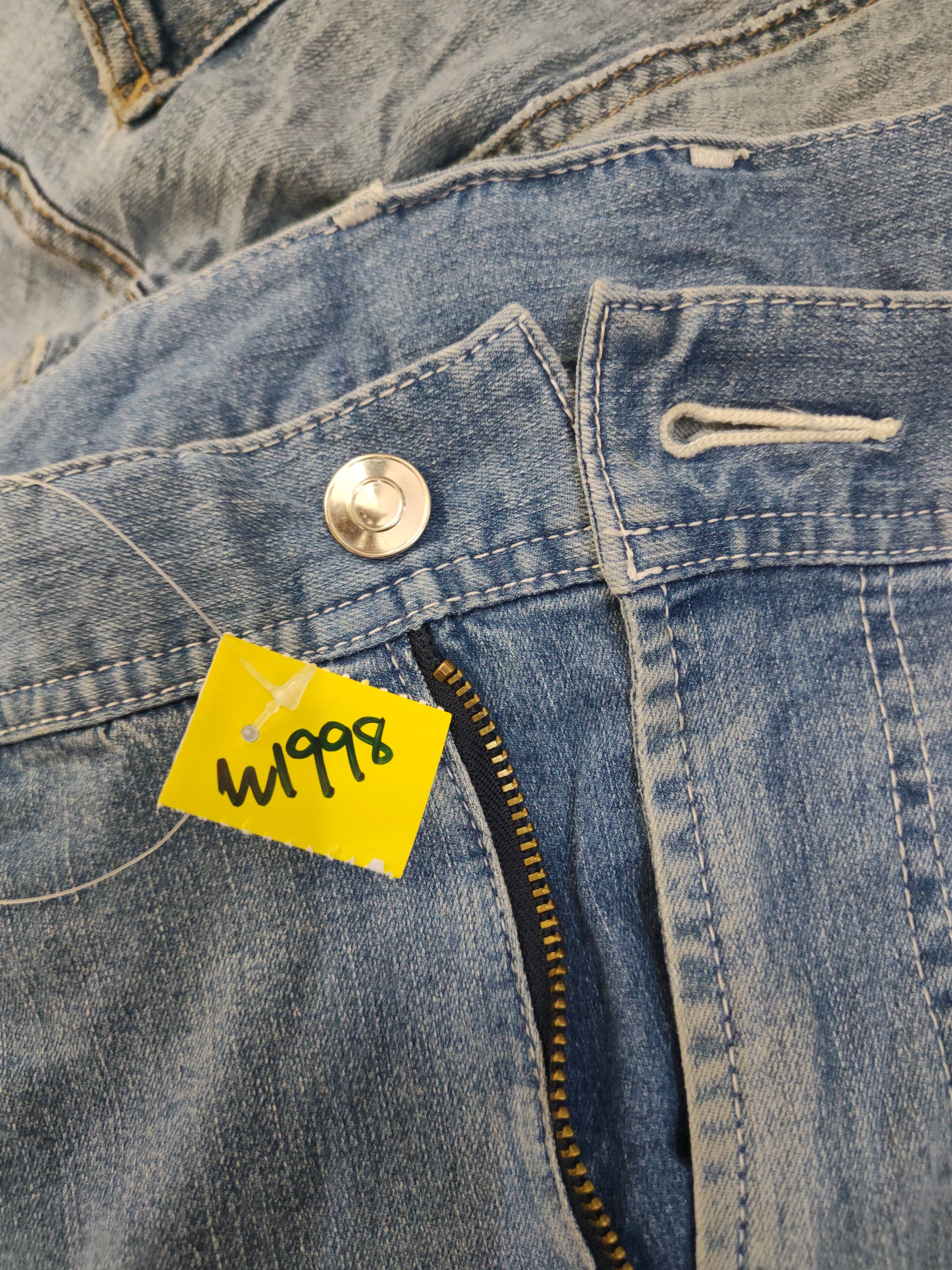 Japanese Brand Toraichi Blue Distressed Ripped Jogger Jeans #W1998 Size US 32 / EU 48 - 17 Thumbnail