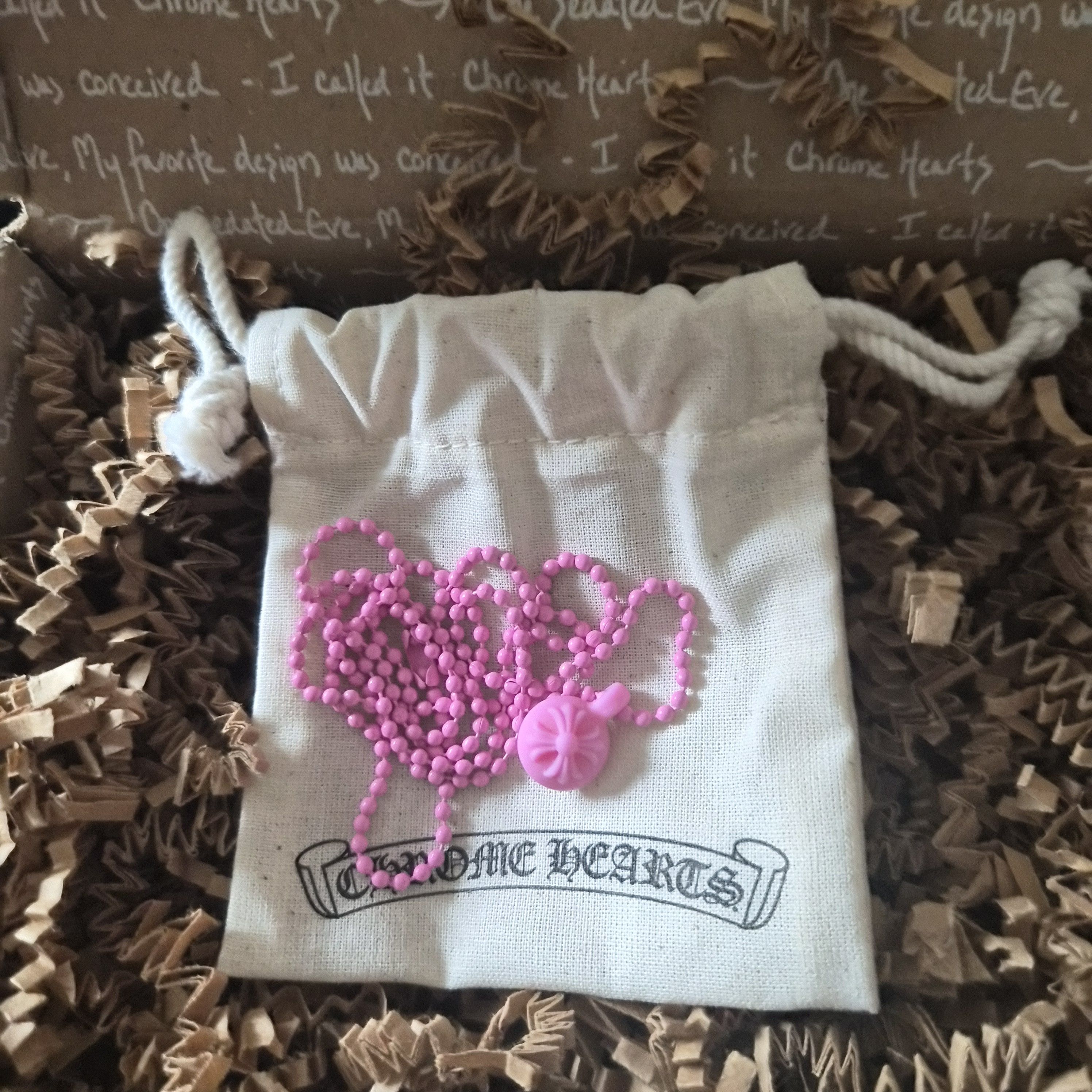 Chrome Hearts Chrome Hearts Crossball Pink Necklace Size ONE SIZE - 1 Thumbnail
