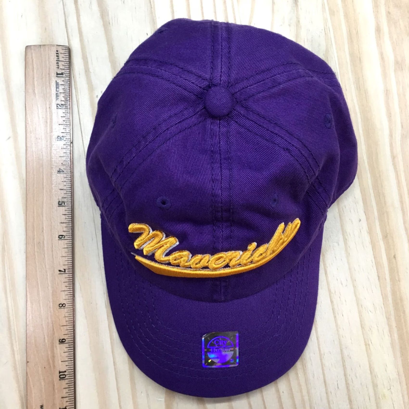 Hunter City Hunter Hat Mens One Size Purple Mavericks Baseball Cap Gold Cotton Team Logo Size ONE SIZE - 3 Thumbnail