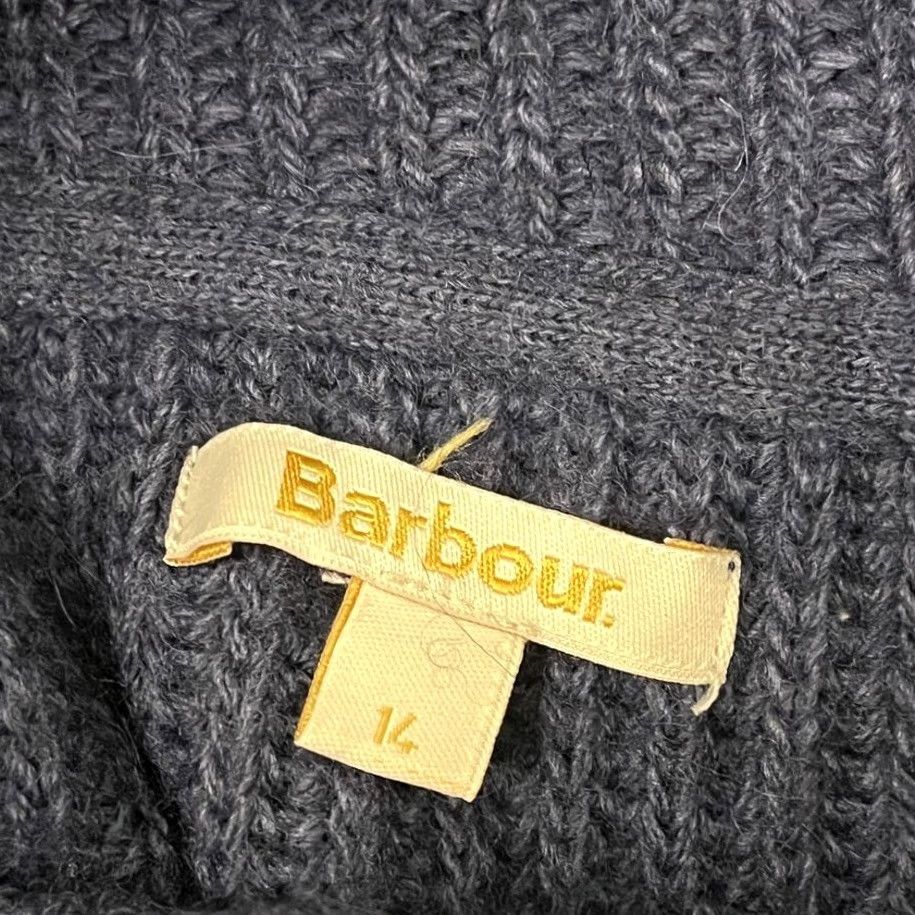 Barbour VINTAGE Barbour Hall Roll Collar Sweater Womens Size 14 Wool Alpaca Blue Turtleneck Prep Size XL / US 12-14 / IT 48-50 - 4 Thumbnail