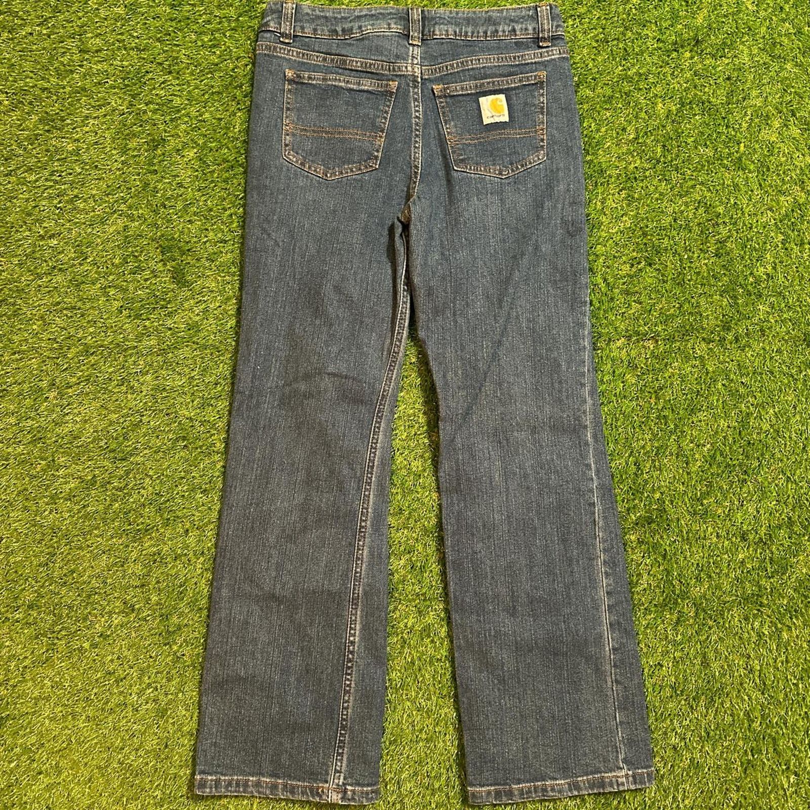 Carhartt Vintage Carhartt Women's Jeans - Dark Wash Size 27" / US 4 / IT 40 - 5 Thumbnail