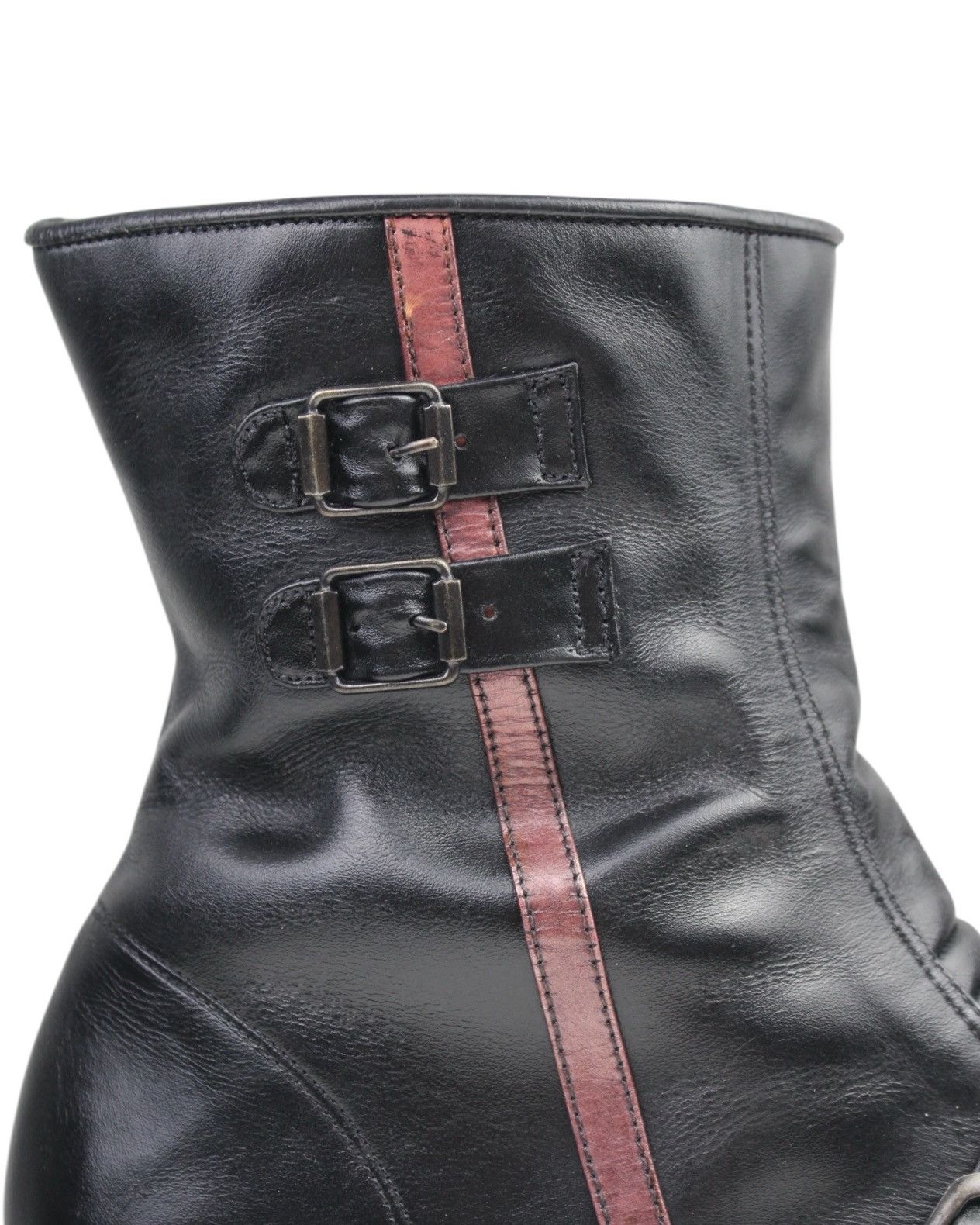 Vintage 2000S HYANG WOO SIDE ZIP MOTORCYCLE BOOTS Size US 9 / EU 42 - 4 Thumbnail