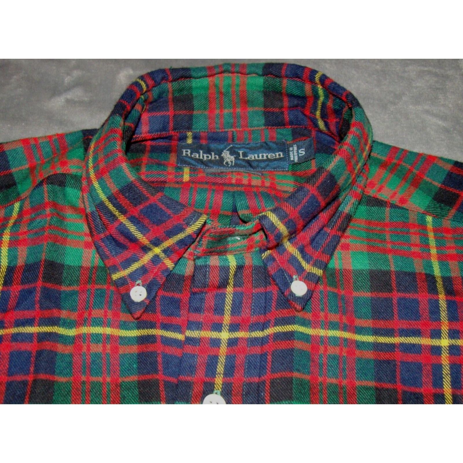 Polo Ralph Lauren VINTAGE Polo Ralph Lauren Blake Mens Large Christmas Plaid Flannel Shirt Size US L / EU 52-54 / 3 - 3 Thumbnail