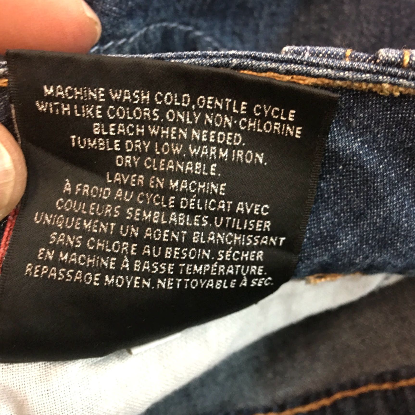 Vintage Style & Co Women's Blue Denim Cropped Jeans Size 14 Regular Fit Mid Rise 5-Pocket Modern Size 36" / US 14 / IT 50 - 7 Thumbnail