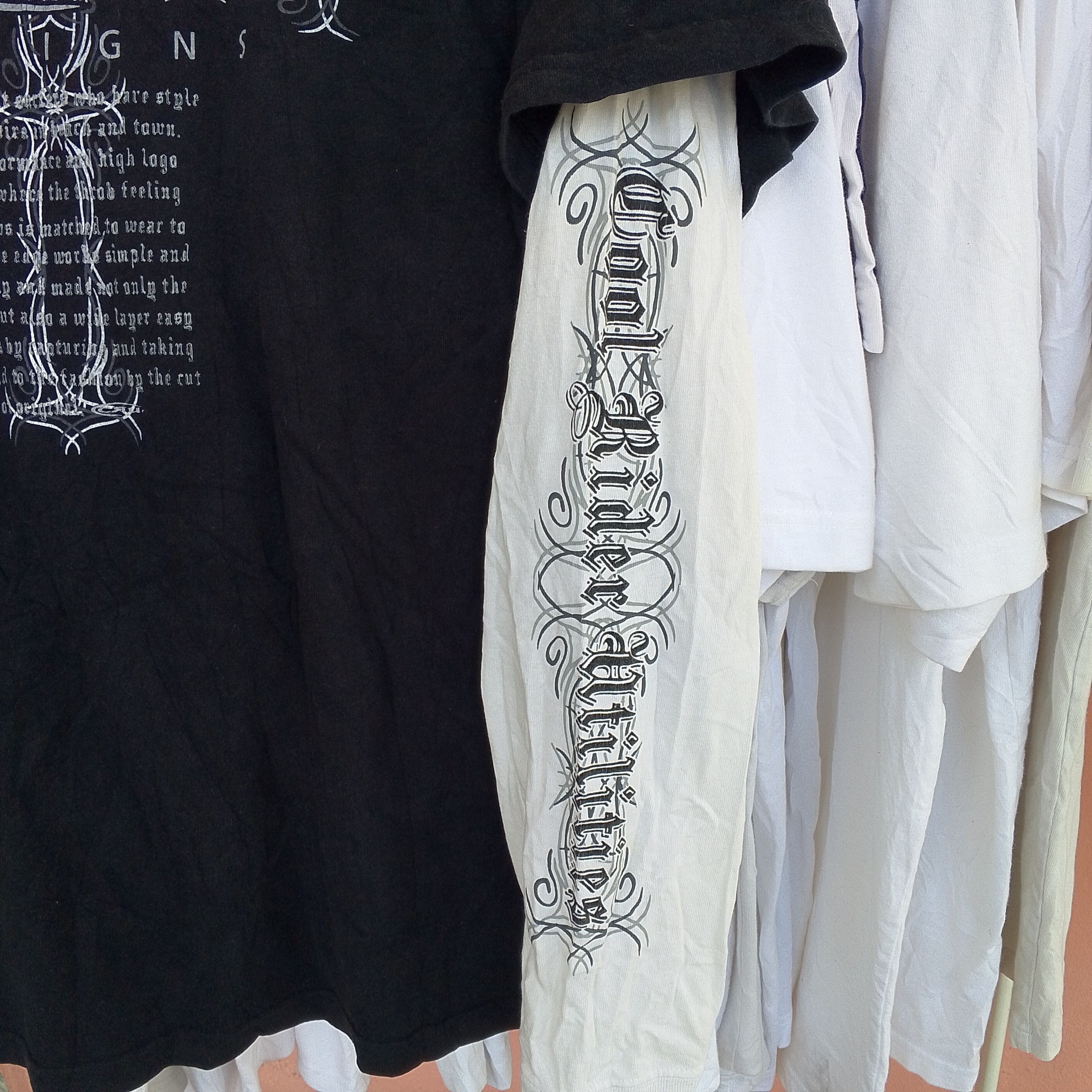 If Six Was Nine 2000s Cru Design Cross Layered Vkei Tee affliction lgb style Size US L / EU 52-54 / 3 - 6 Thumbnail