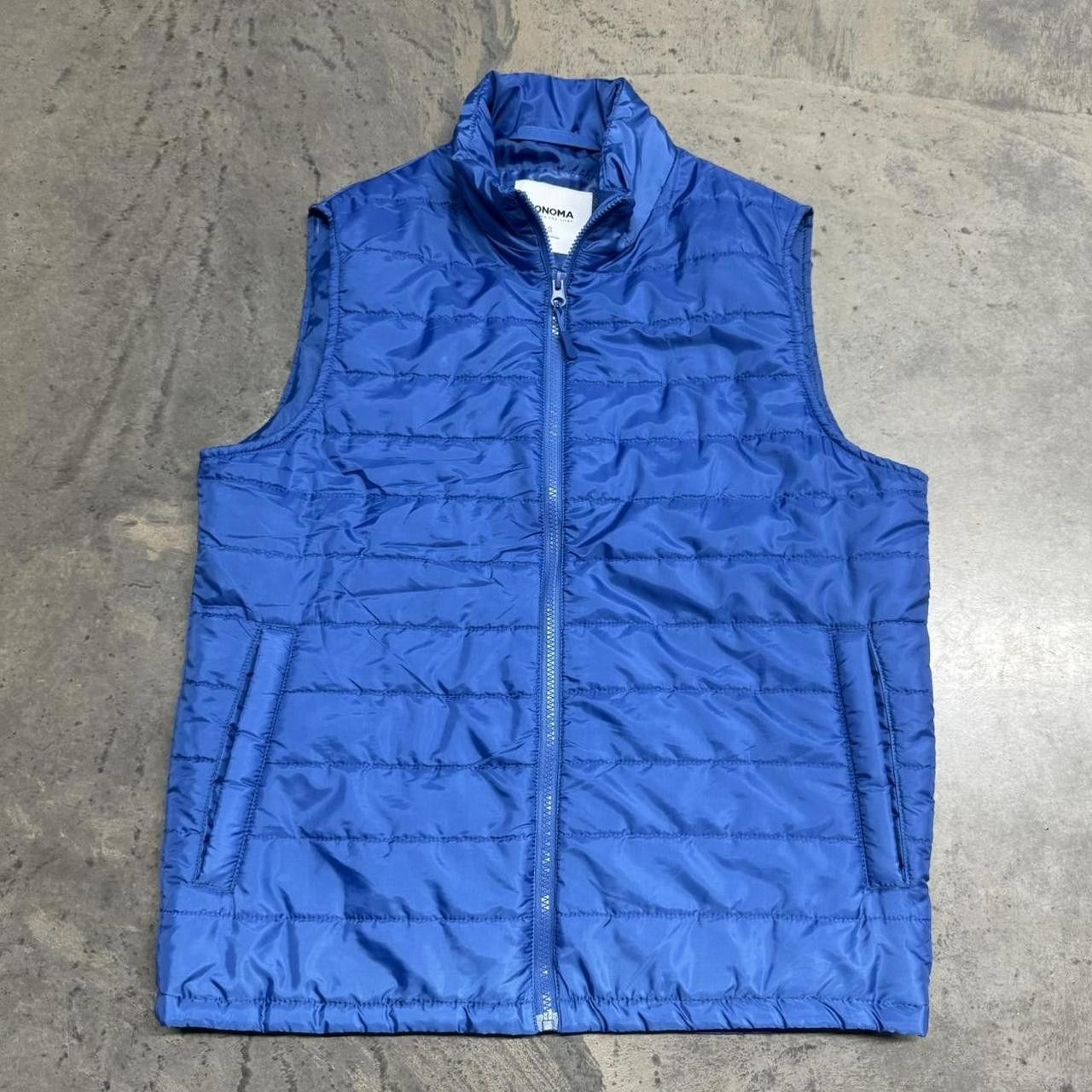 Sonoma × Vintage VTG Y2K Blue Sonoma Zip Up Puffer Vest Size US S / EU 44-46 / 1 - 1 Thumbnail