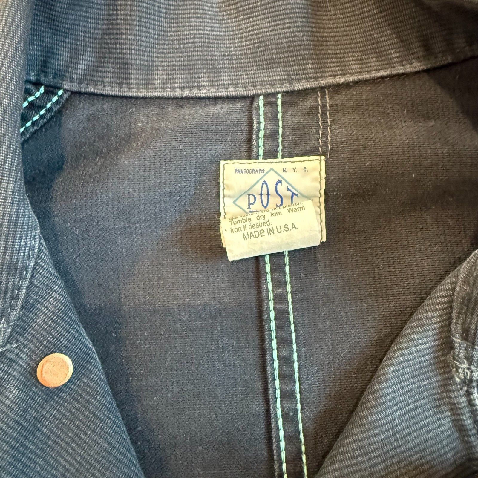 Post Overalls Post Overalls O'Alls OK43 Bedford Cord Utility Jacket Navy Size US M / EU 48-50 / 2 - 6 Thumbnail