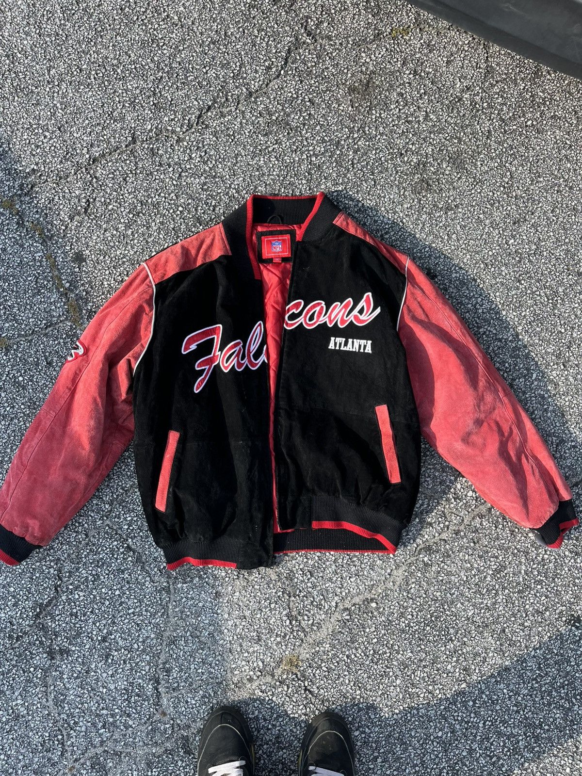 NFL Authentic Atlanta Falcons Suede Leather Bomber Size US L / EU 52-54 / 3 - 1 Thumbnail