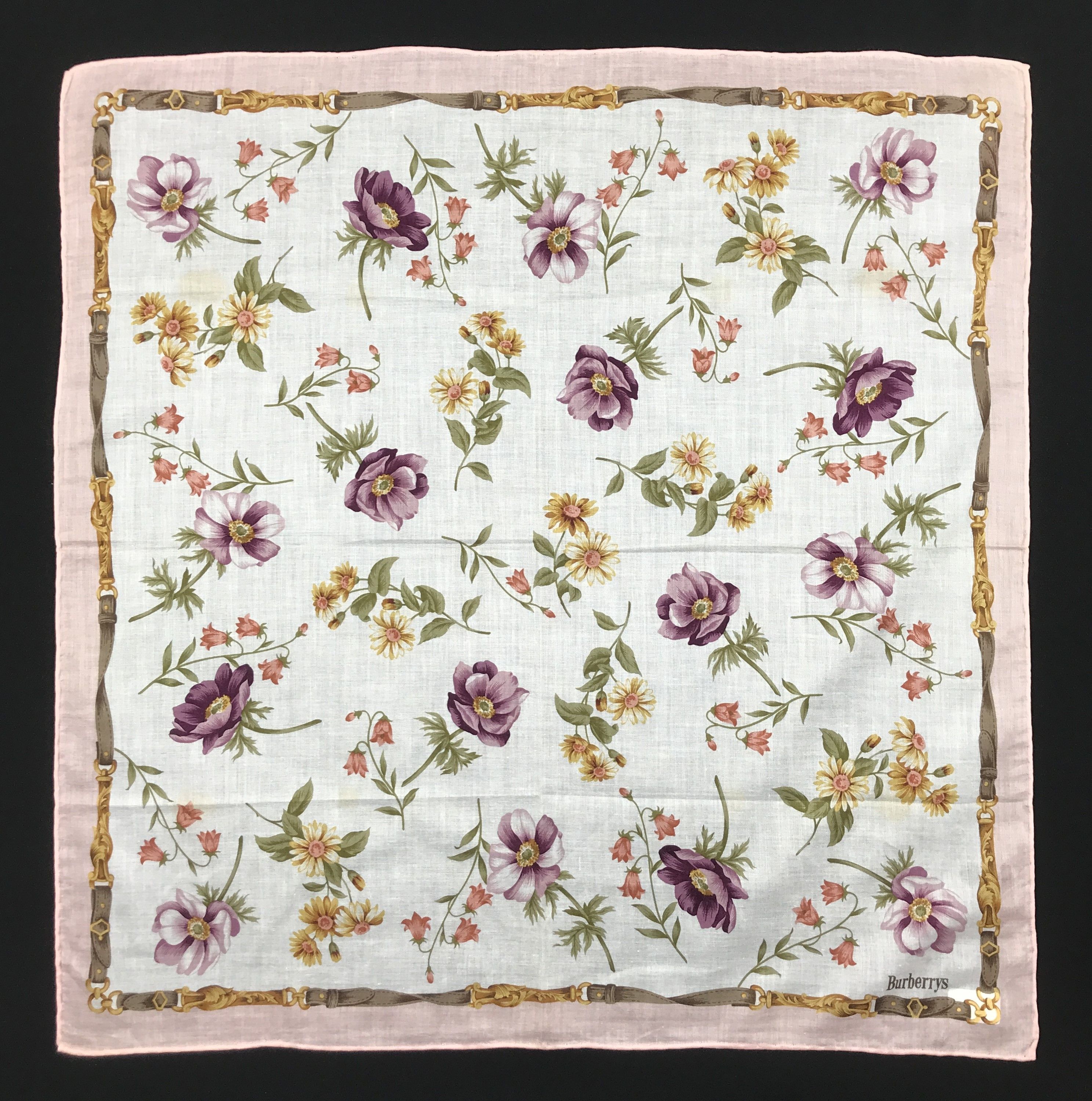 Burberry × Vintage Vintage Burberry Bandana Neckerchief Handkerchief Size ONE SIZE - 1 Thumbnail