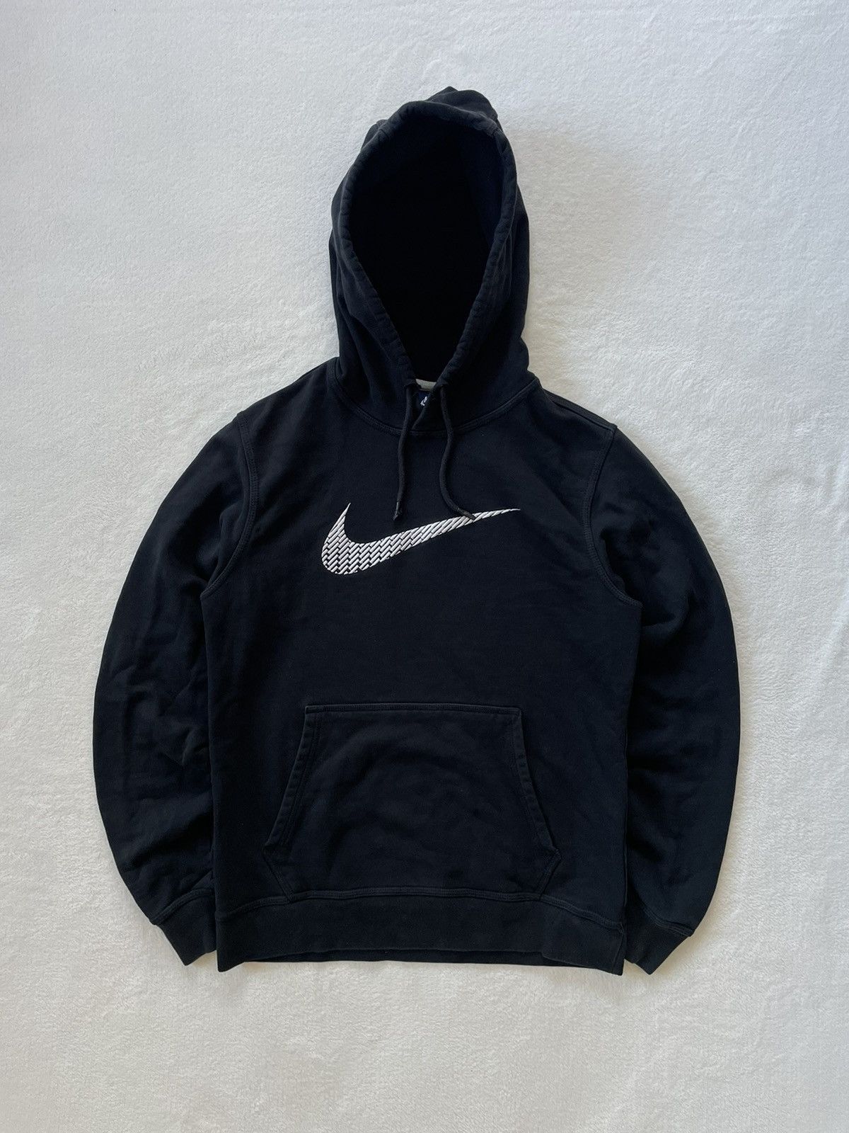 Nike Streetwear Vintage NIKE BIG CENTRAL SWOOSH RETRO HOODIE Y2K 90 s Grailed