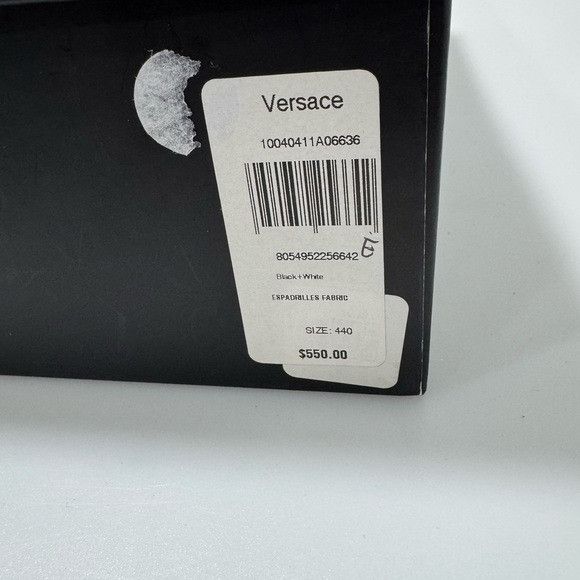 Versace Versace Logo Print Espadrilles Shoes Black White Men’s EU 44 Size US 11 / EU 44 - 9 Thumbnail