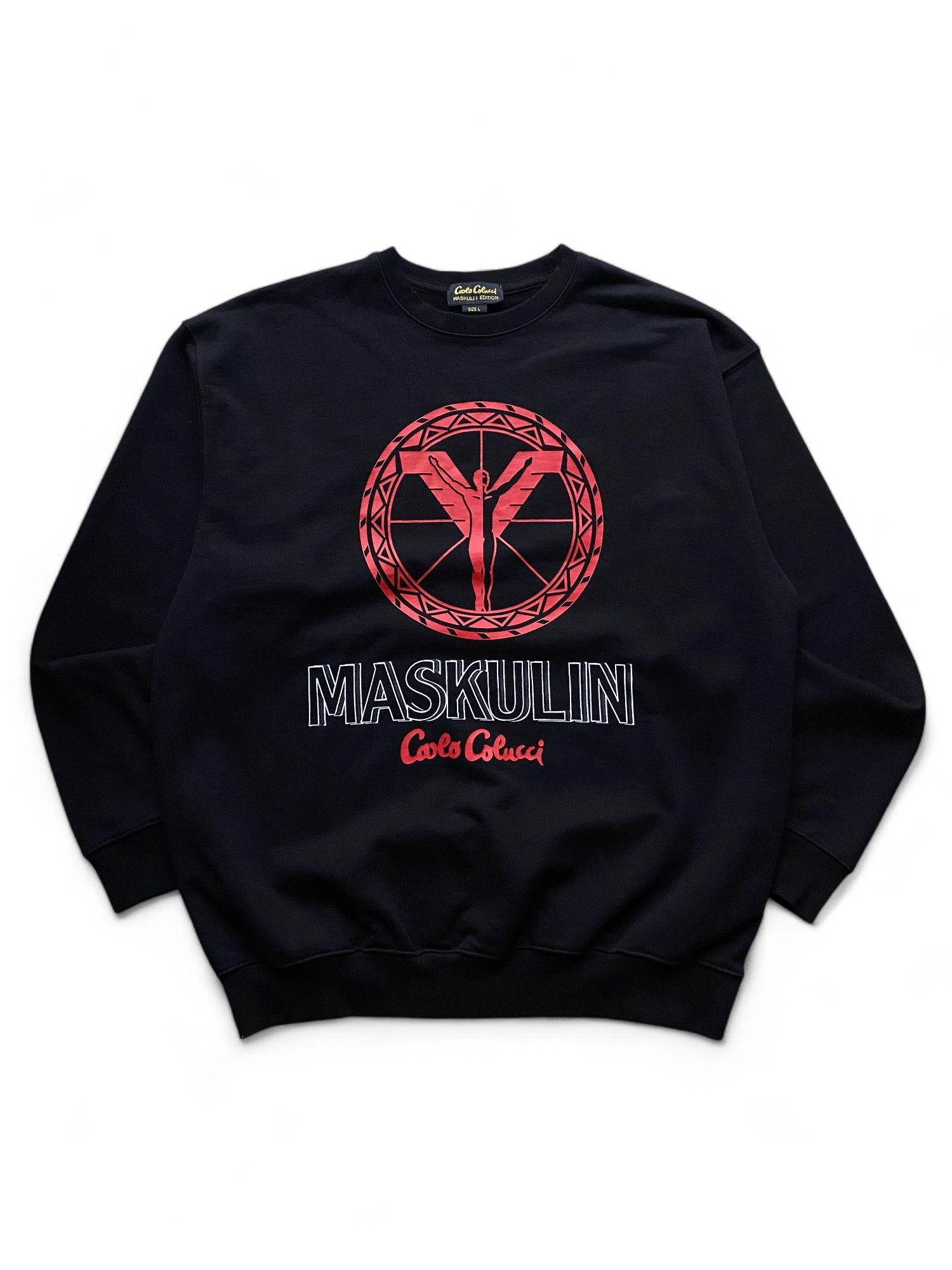Carlo Colucci × Designer × Vintage Carlo Colucci Maskulin Sweatshirt Size US L / EU 52-54 / 3 - 1 Thumbnail