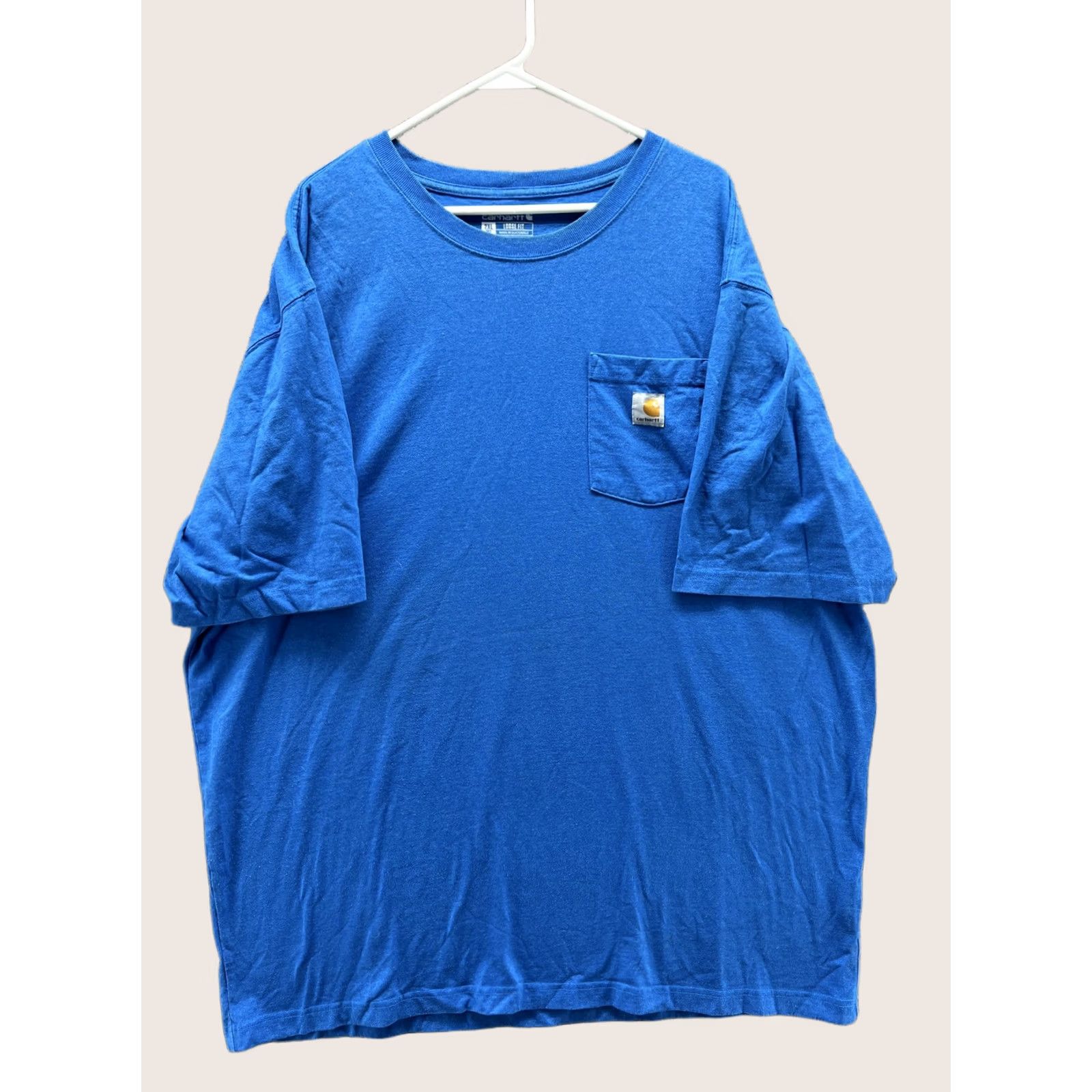 Carhartt Carhartt Shirt Mens 2XLT Blue K87 Pocket Tee Loose Fit Workwear Tagless Short Sleeve Casual Shirt Mens Boys Womens Size US XXL / EU 58 / 5 - 1 Thumbnail