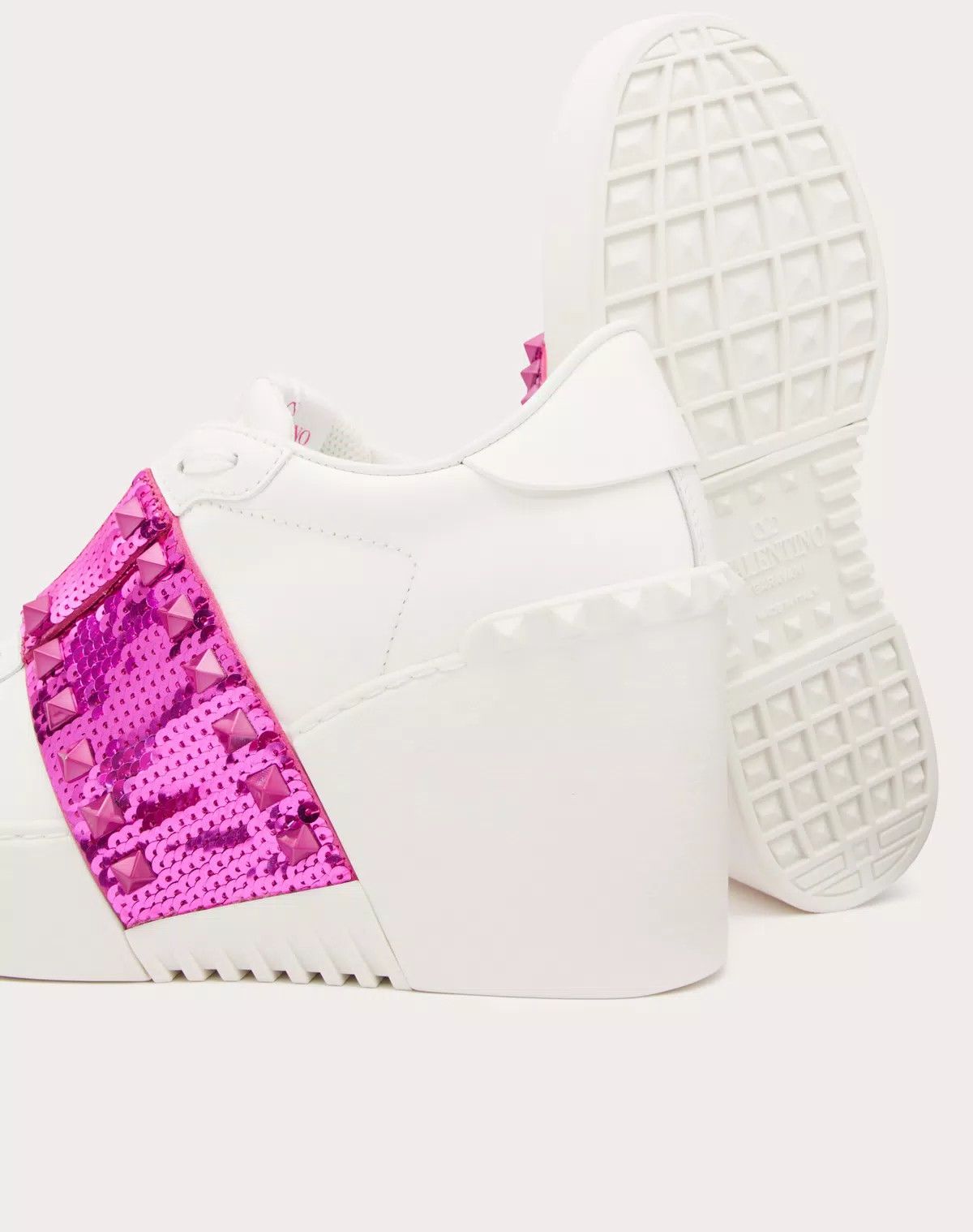 Valentino o1s1wg110426 One Stud XL Trainers in Nappa Leather Crystals Size US 6 / IT 36 - 5 Thumbnail