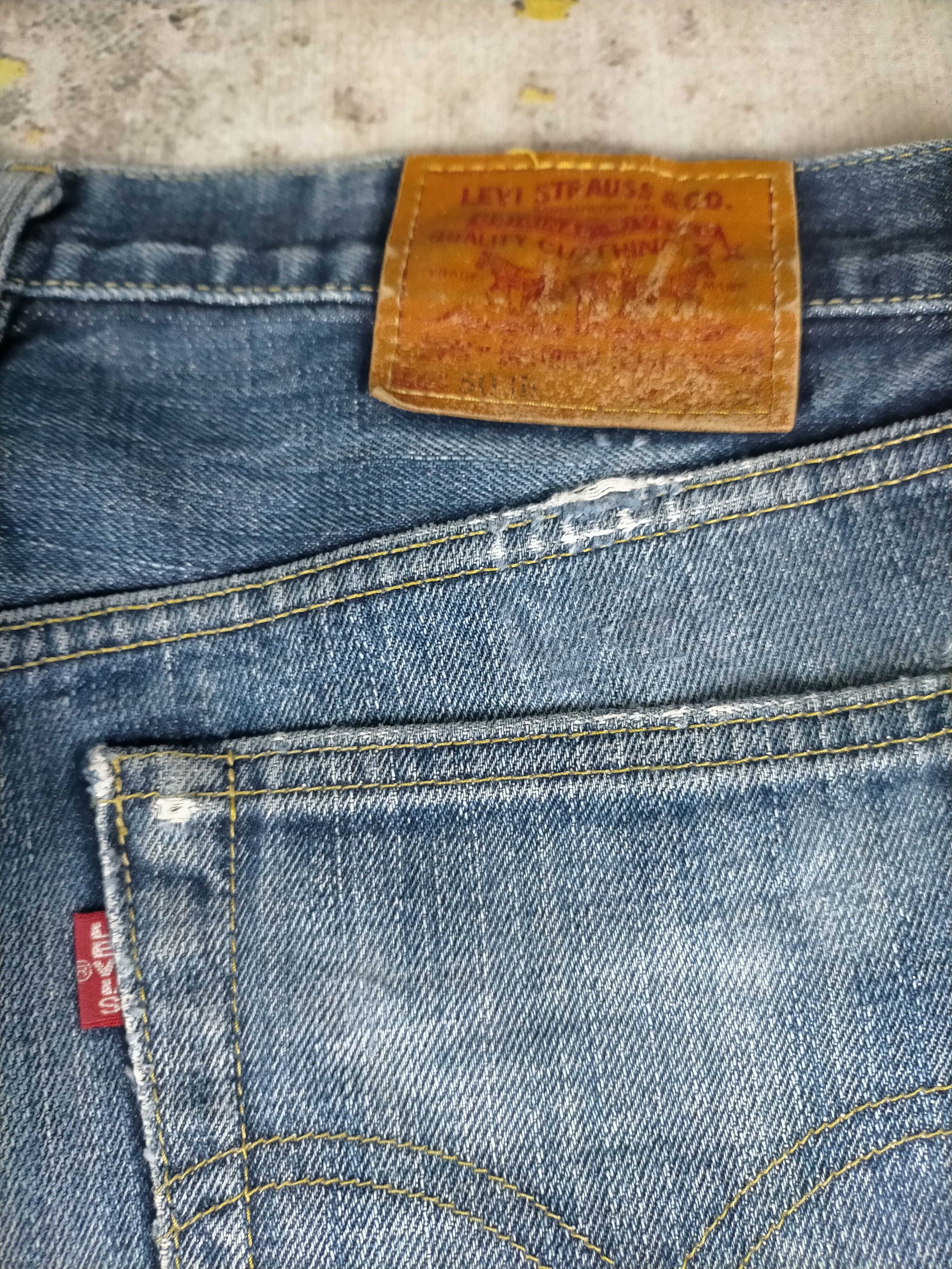 Levi's 🔥 Vintage 80s Levis 503B Big E Selvedge Distressed Jeans Size US 30 / EU 46 - 7 Thumbnail