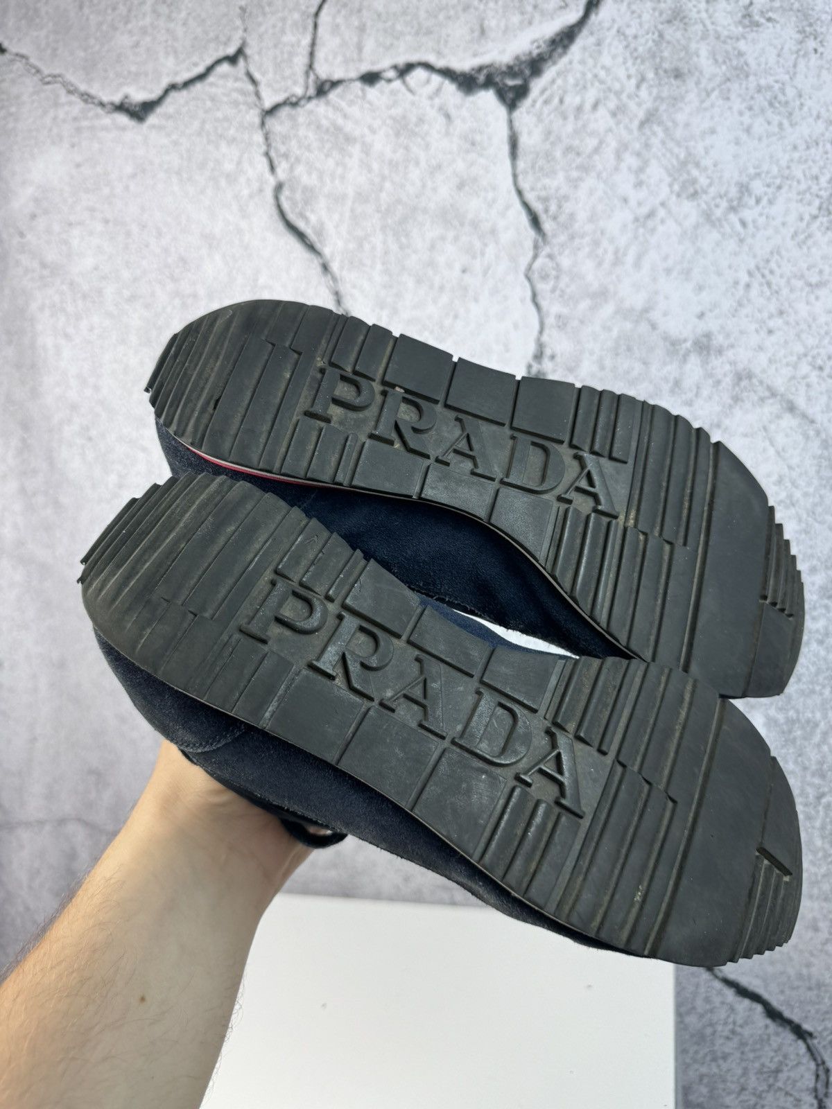 Prada Prada Suede Leather sneakers shoes Designer Luxury Rare Size US 6 / EU 39 - 7 Thumbnail