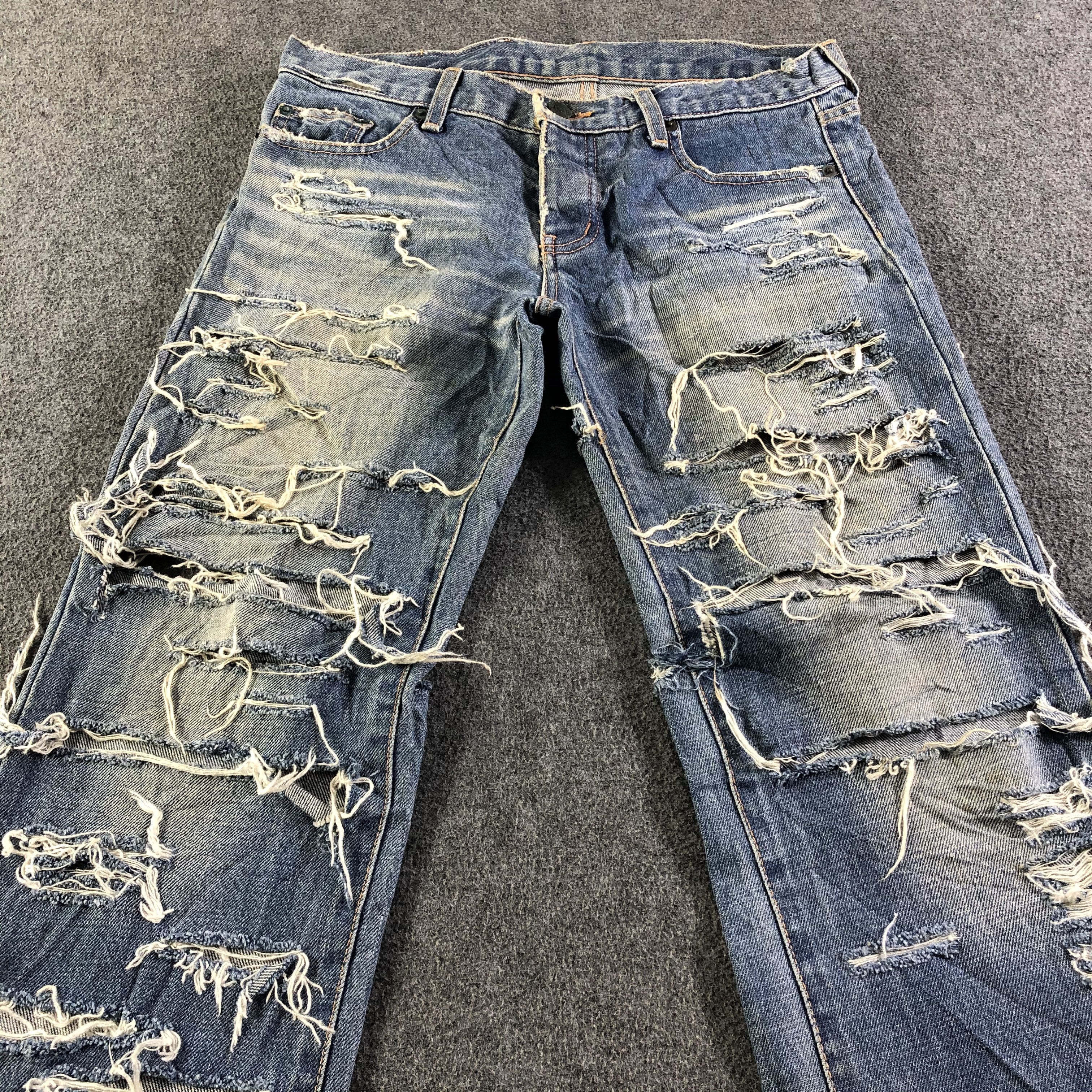 Japanese Brand Vintage Distressed Material Girl Jeans-J4529 Size 30" / US 8 / IT 44 - 3 Thumbnail