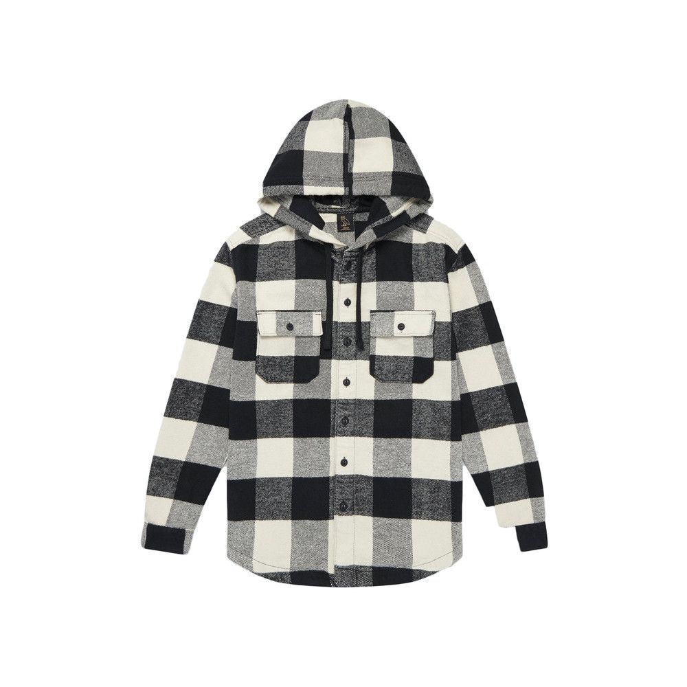 Drake OVO Hooded Flannel Shirt Cream Buffalo Plaid Size US L / EU 52-54 / 3 - 4 Thumbnail