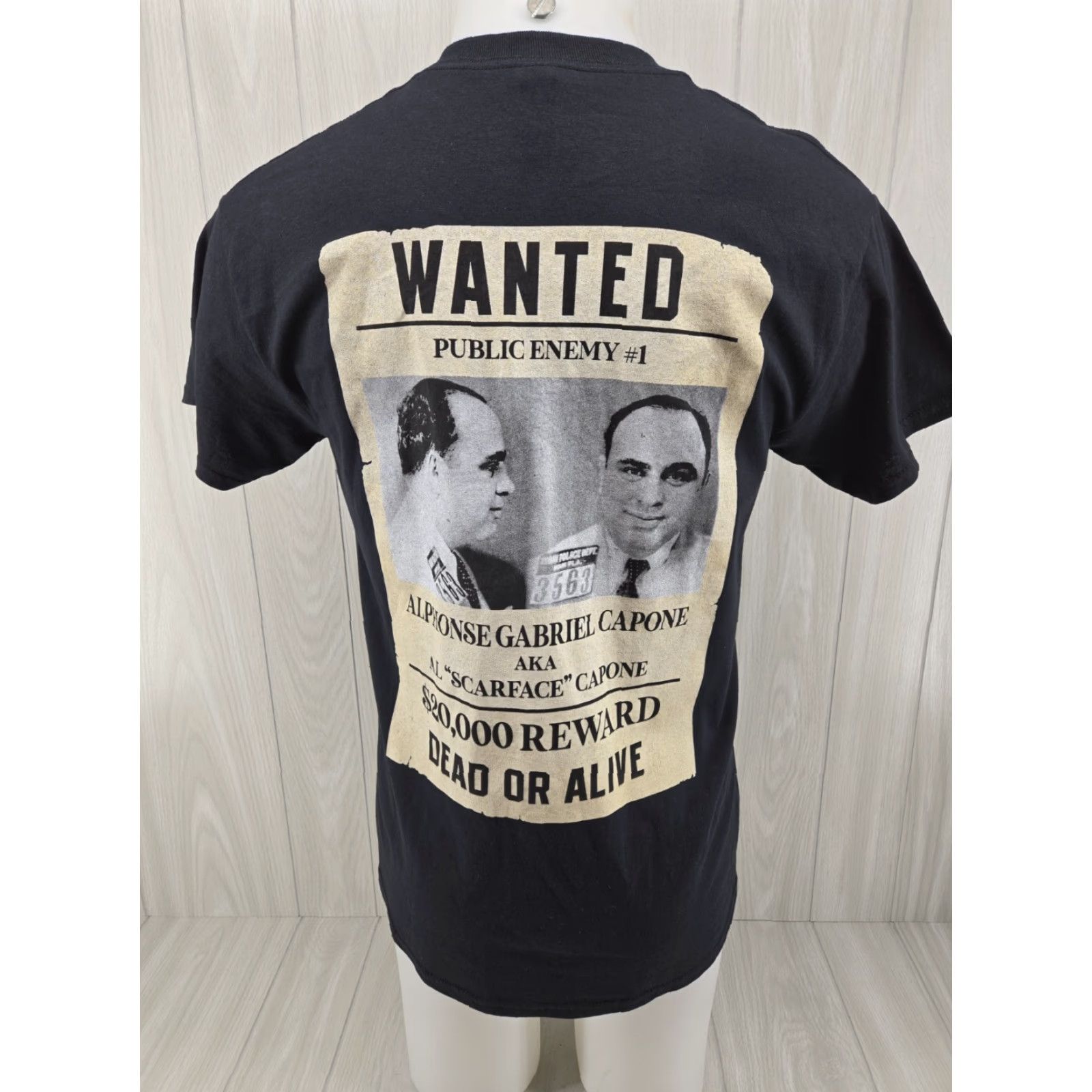 Gildan American Prohibition Museum Savannah, GA Shirt Medium Al Capone Wanted T-Shirt Men Black XS? Not applicable Size US M / EU 48-50 / 2 - 2 Thumbnail