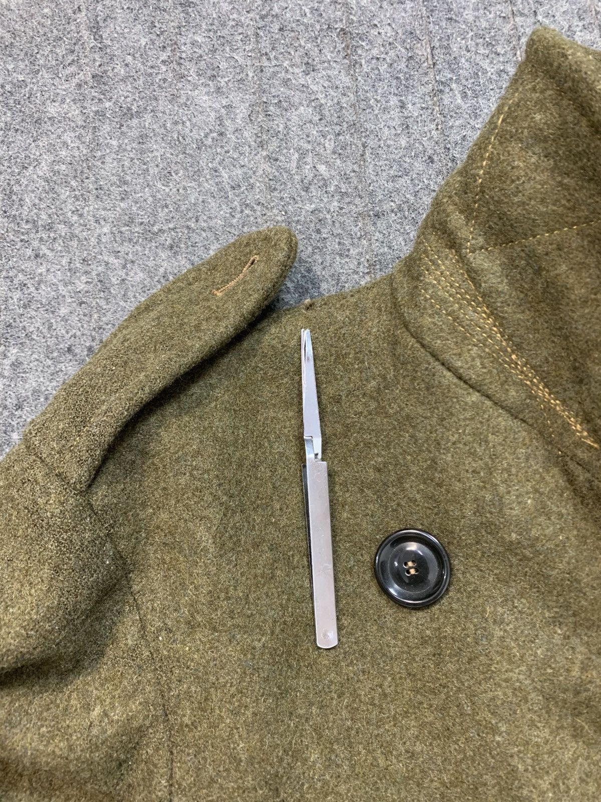 Other 80s Military Wool Greatcoat Pattern Dismounted Olive Green Size US M / EU 48-50 / 2 - 12 Thumbnail