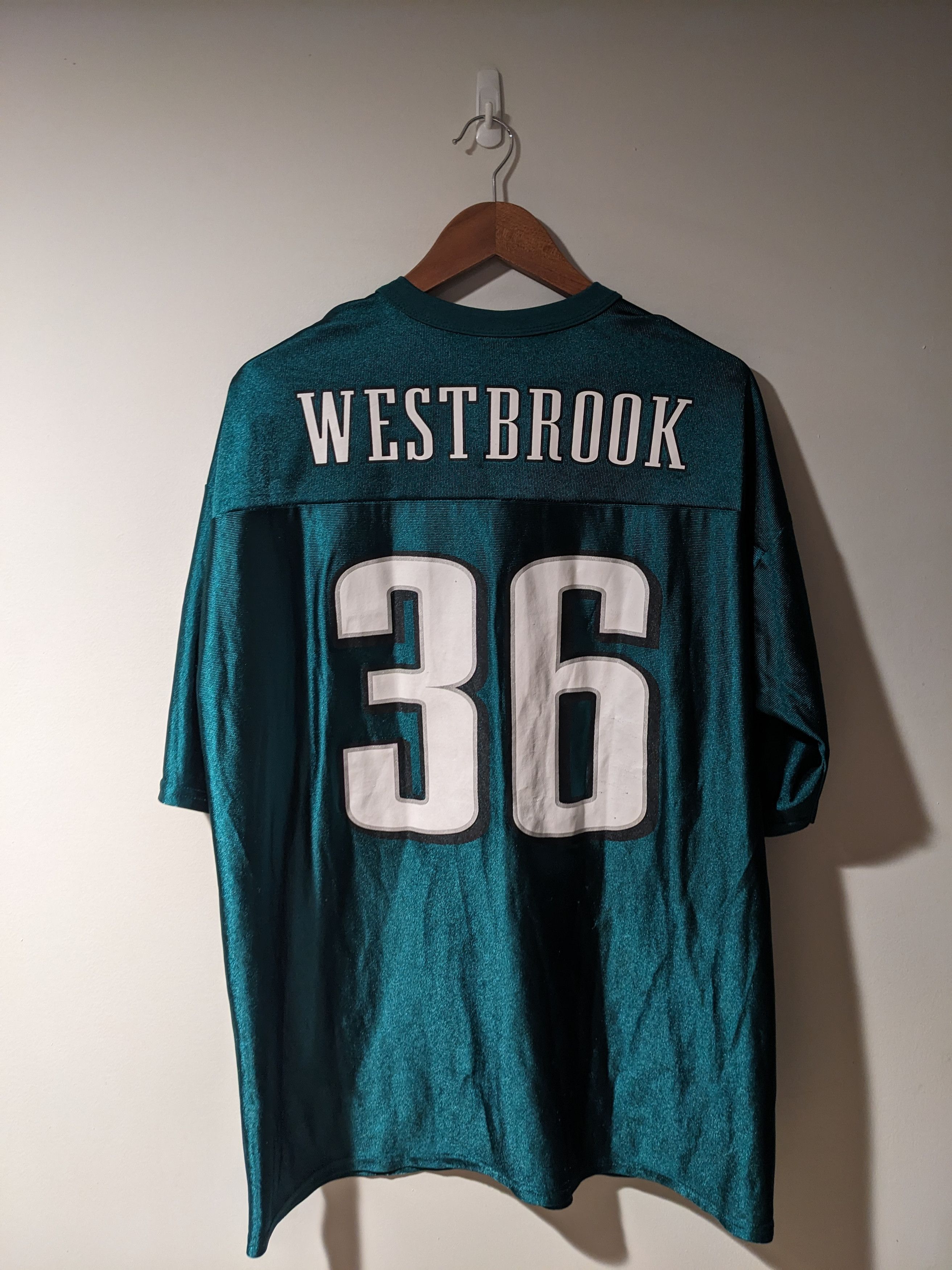 NFL × Vintage Vintage Y2K Westbrook Philadelphia Eagles NFL Jersey Size US XL / EU 56 / 4 - 1 Thumbnail