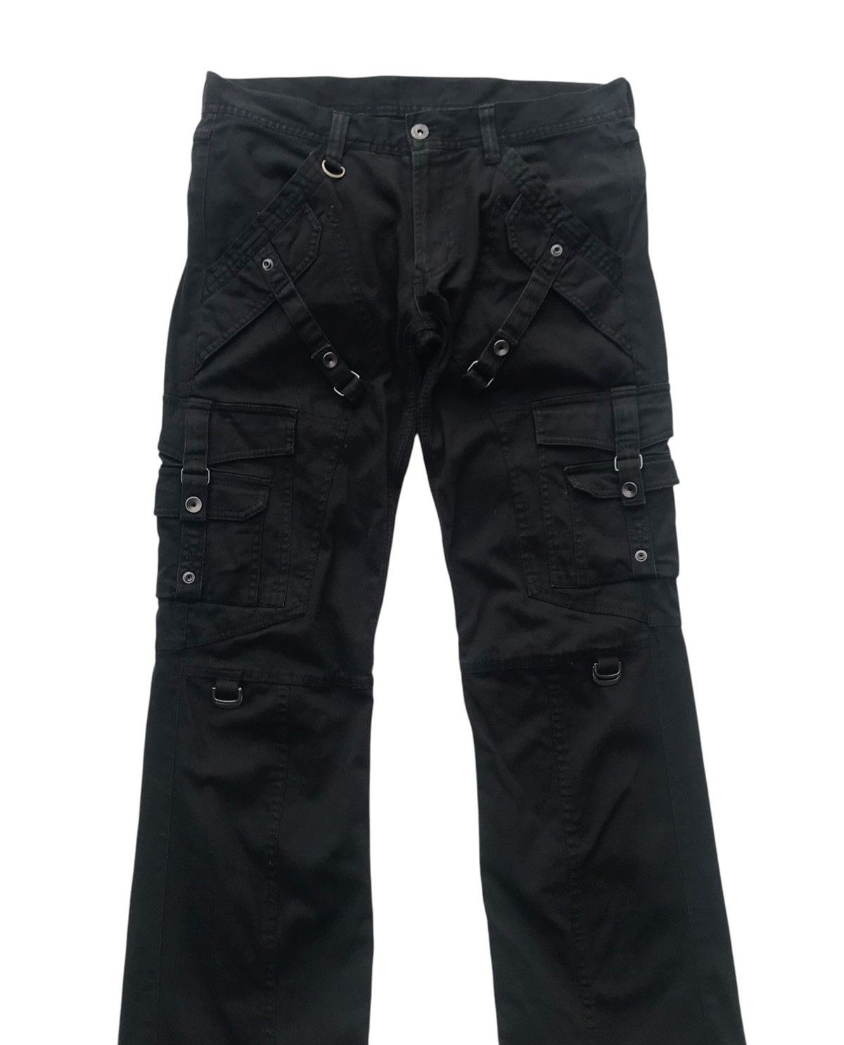 Nicole Club Nicole Club For Multipocket Cargo Flared Streetwear Pants Size US 32 / EU 48 - 2 Thumbnail