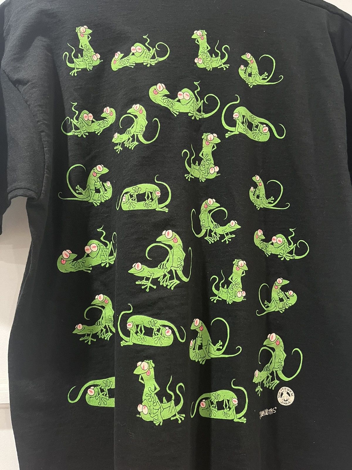 Vintage Vintage 1990s Sex Positions AOP Freaky Lizards T-Shirt Size US L / EU 52-54 / 3 - 6 Thumbnail