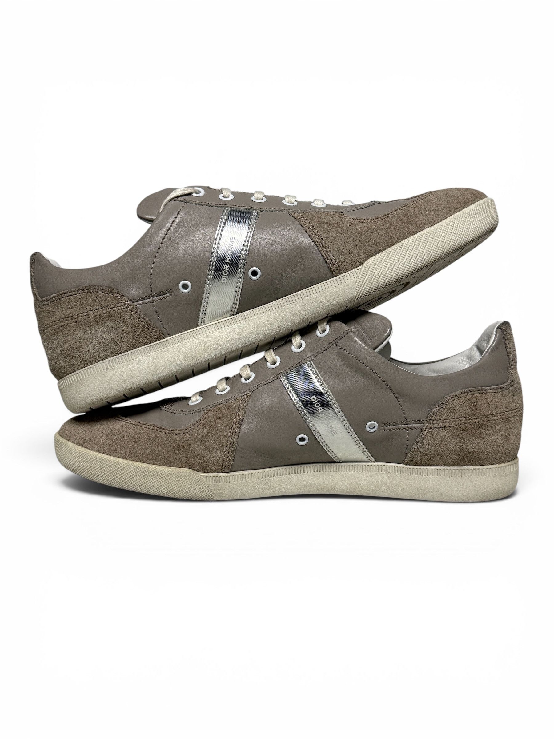 Dior FW2009 Dior Homme B01 Sneaker Leather/Suede Taupe Size US 10.5 / EU 43-44 - 5 Thumbnail