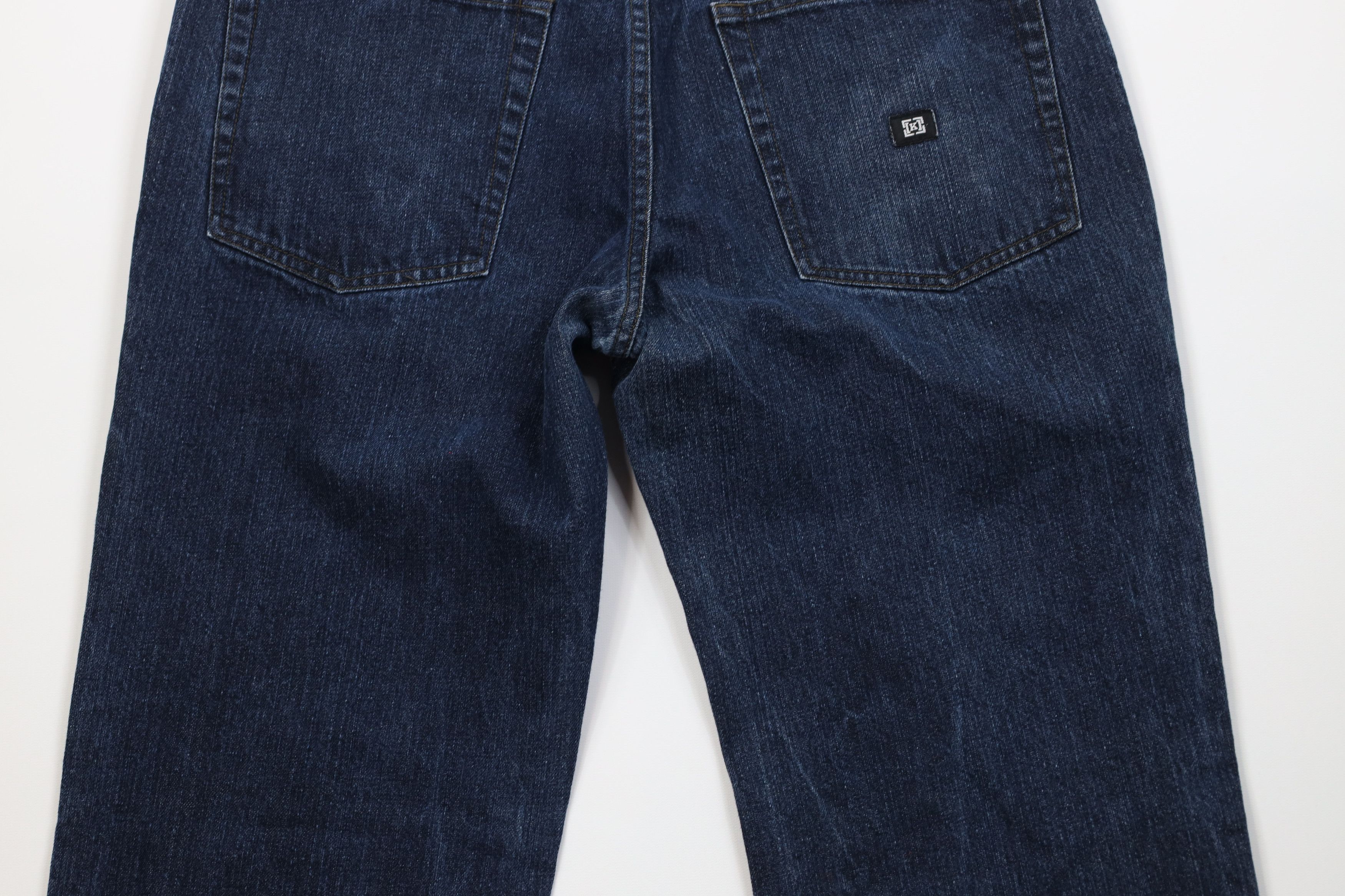 KREW Vintage 90s Y2K Krew Skateboarding Wide Leg Denim Jeans Blue Size US 36 / EU 52 - 11 Thumbnail