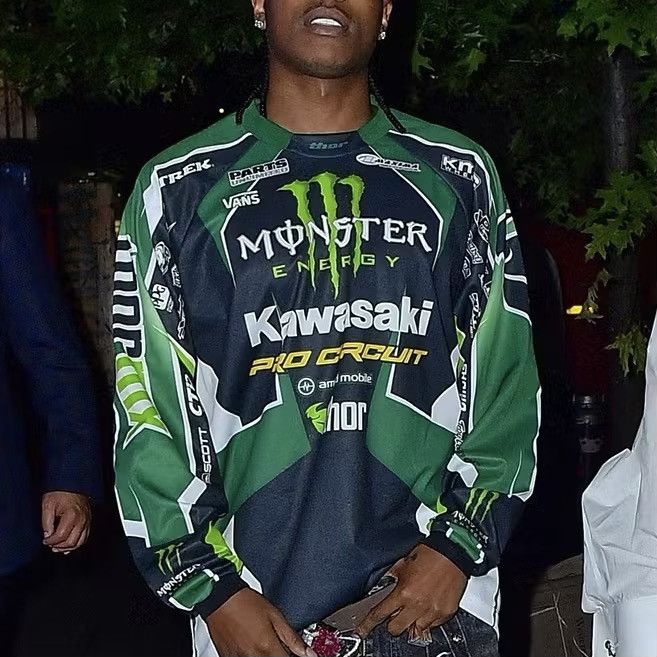 Vintage MONSTER KAWASAKI ASAP ROCKY VINTAGE RETRO RACING