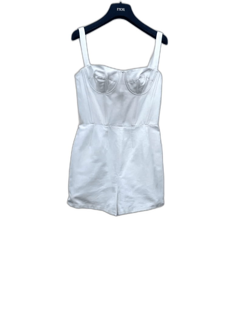 Dior Dior White Strappy Jumpsuit-2505 Size 35" - 1 Thumbnail