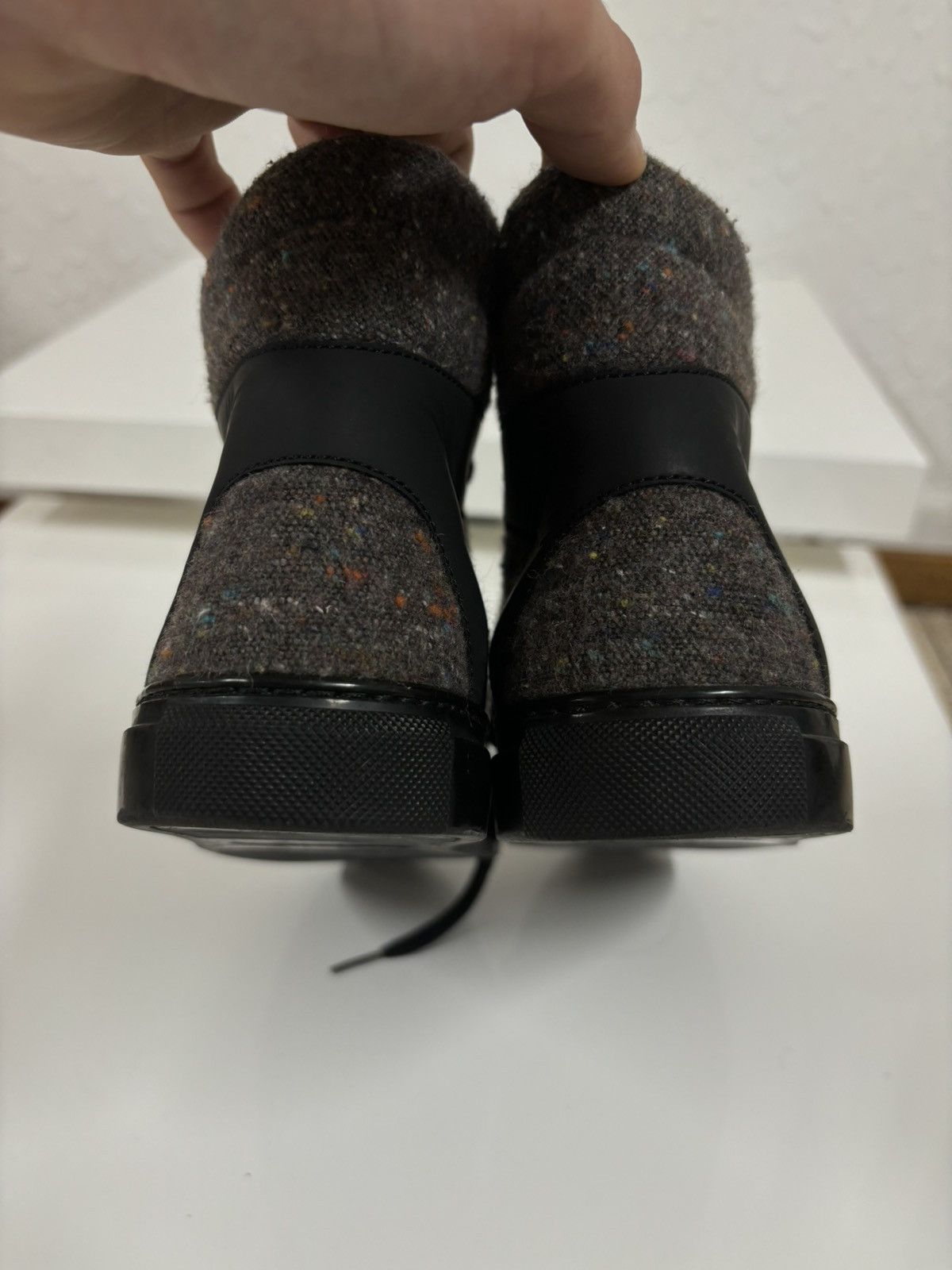 Balenciaga Paris Tweed Mix Fabric Italy Lace-Up Sneakers Trainers Arena Size US 7.5 / EU 40-41 - 14 Thumbnail