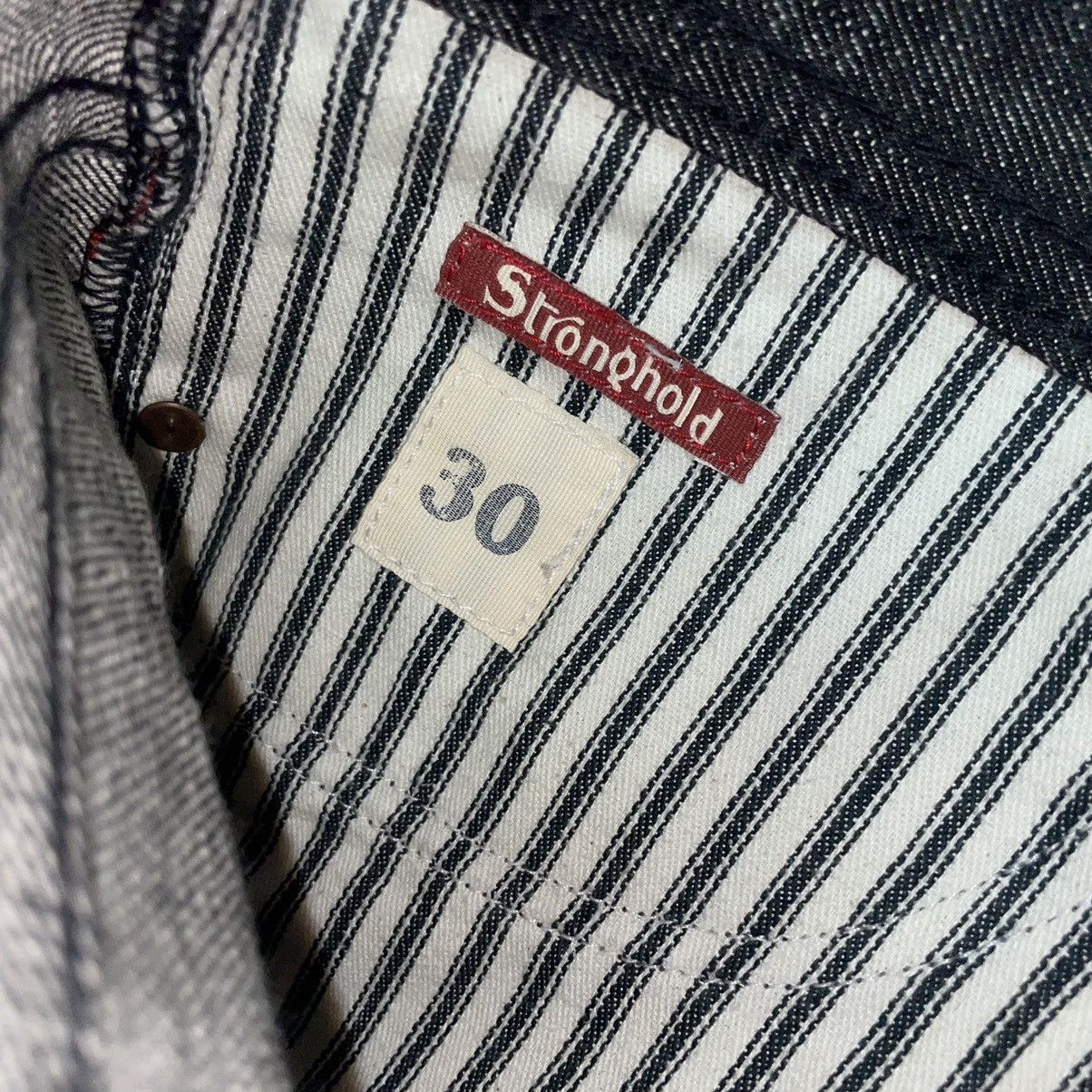 Stronghold × The Stronghold Stronghold 12.5 OZ Slim Straight Raw Denim Black Size US 31 - 4 Thumbnail